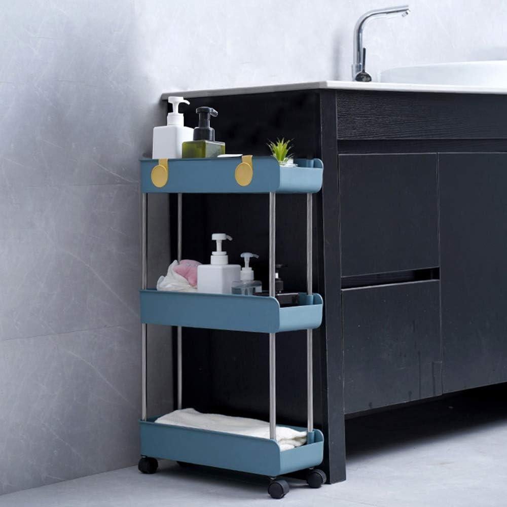 Estante Móvil Slim 3 Niveles Melody House Azul Marino