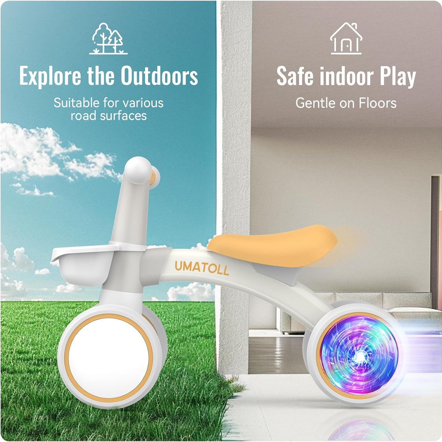 Bicicleta de Equilibrio Umatoll B402 para Bebés 12-24 Meses