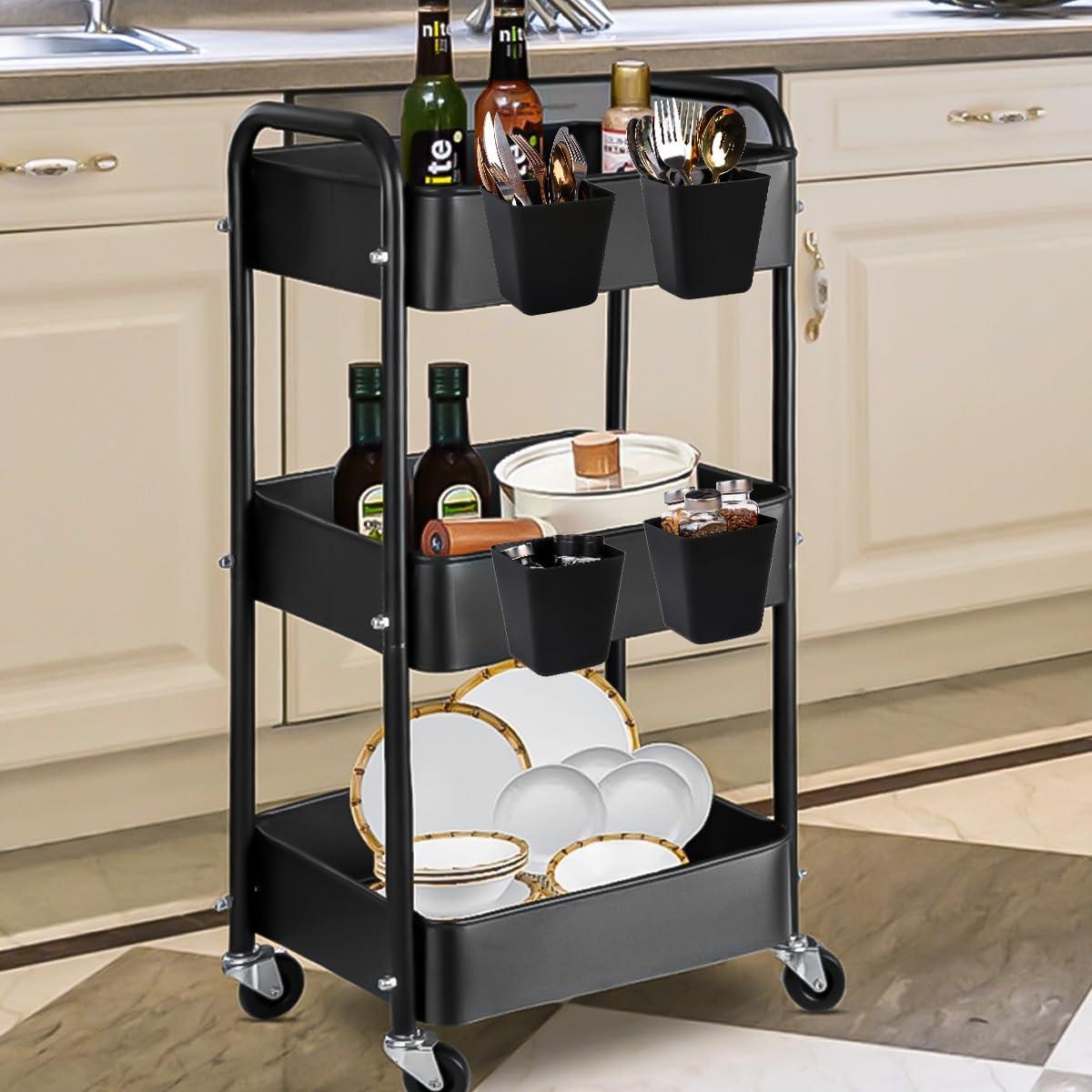 Paquete de 8 Soportes Colgantes para Tazas Tonxus Negro