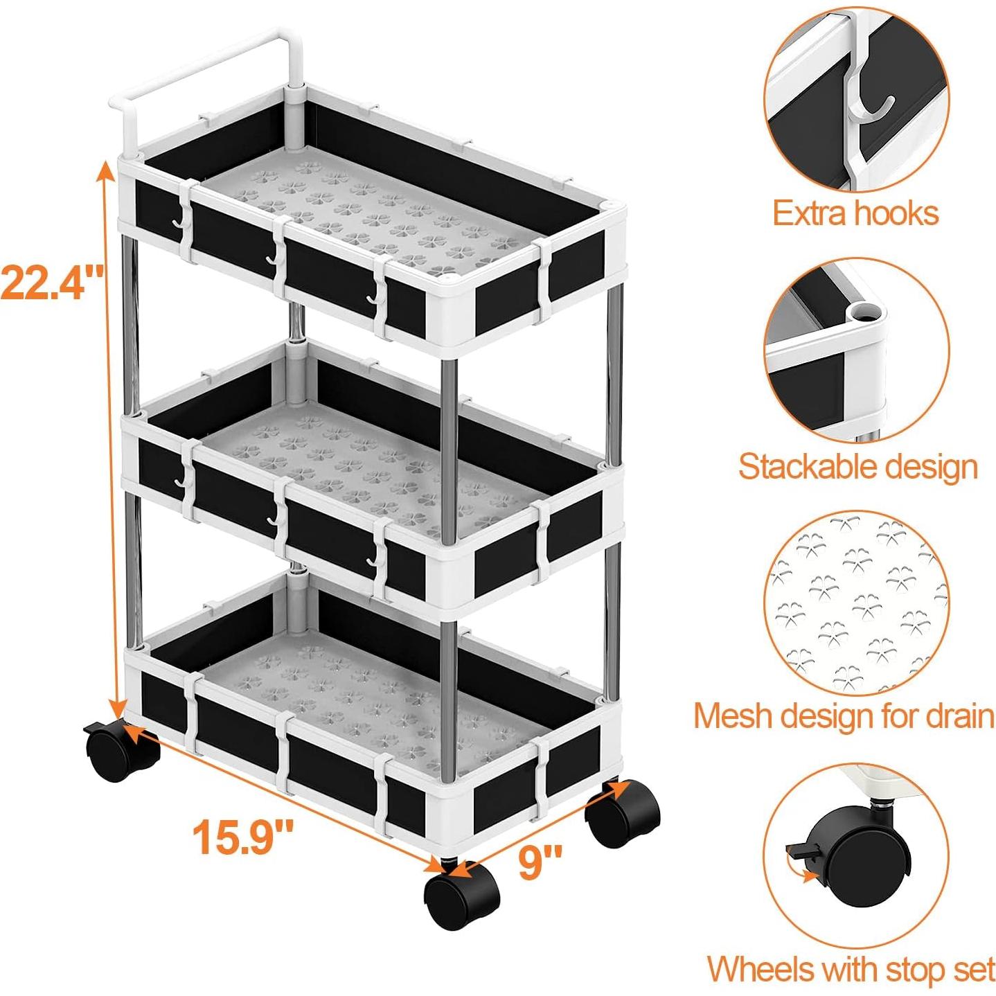 Organizador Bajo Fregadero NUNET 3 Niveles con Ruedas 4.01 kg