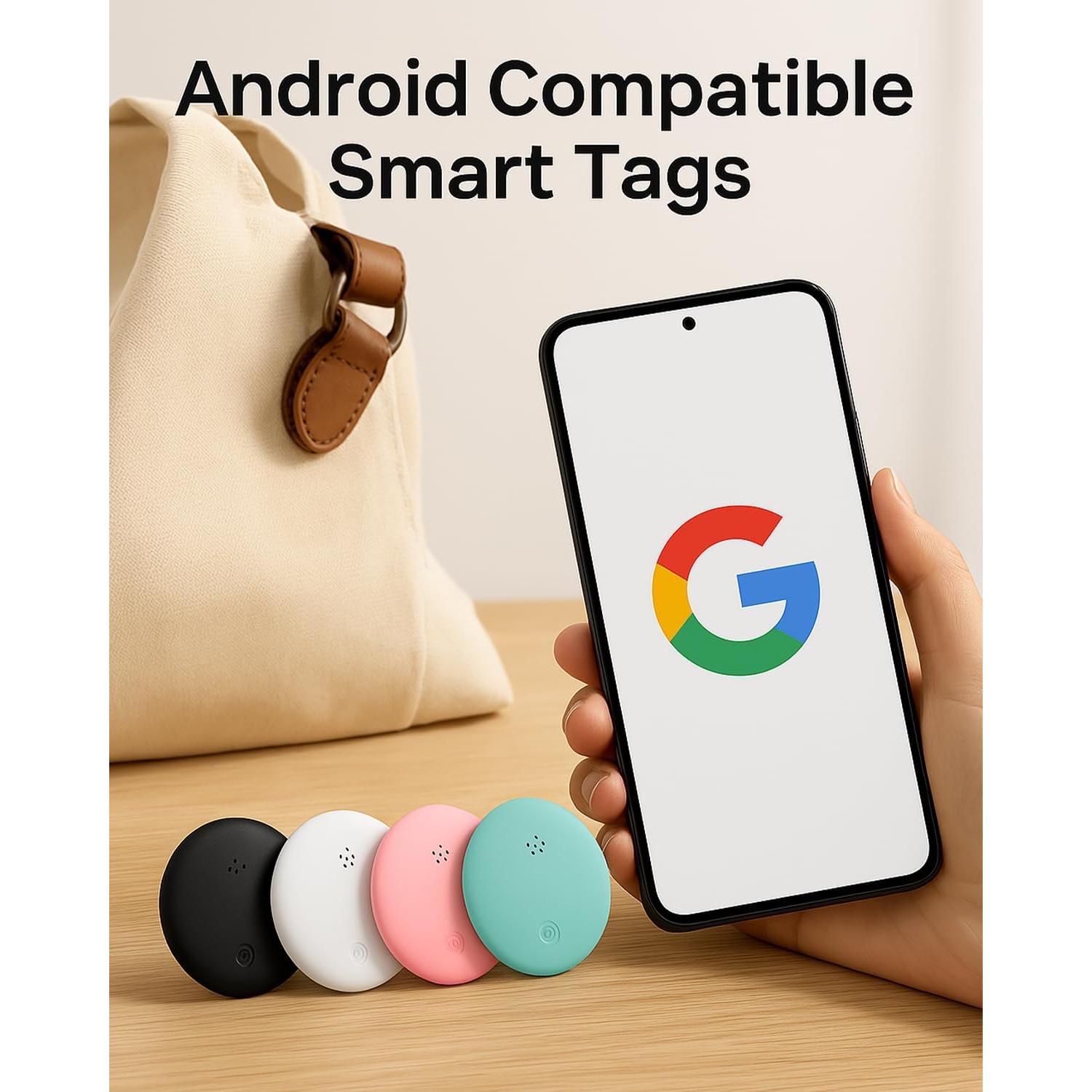 Rastreador Bluetooth Olytra para Android, Negro, 2025