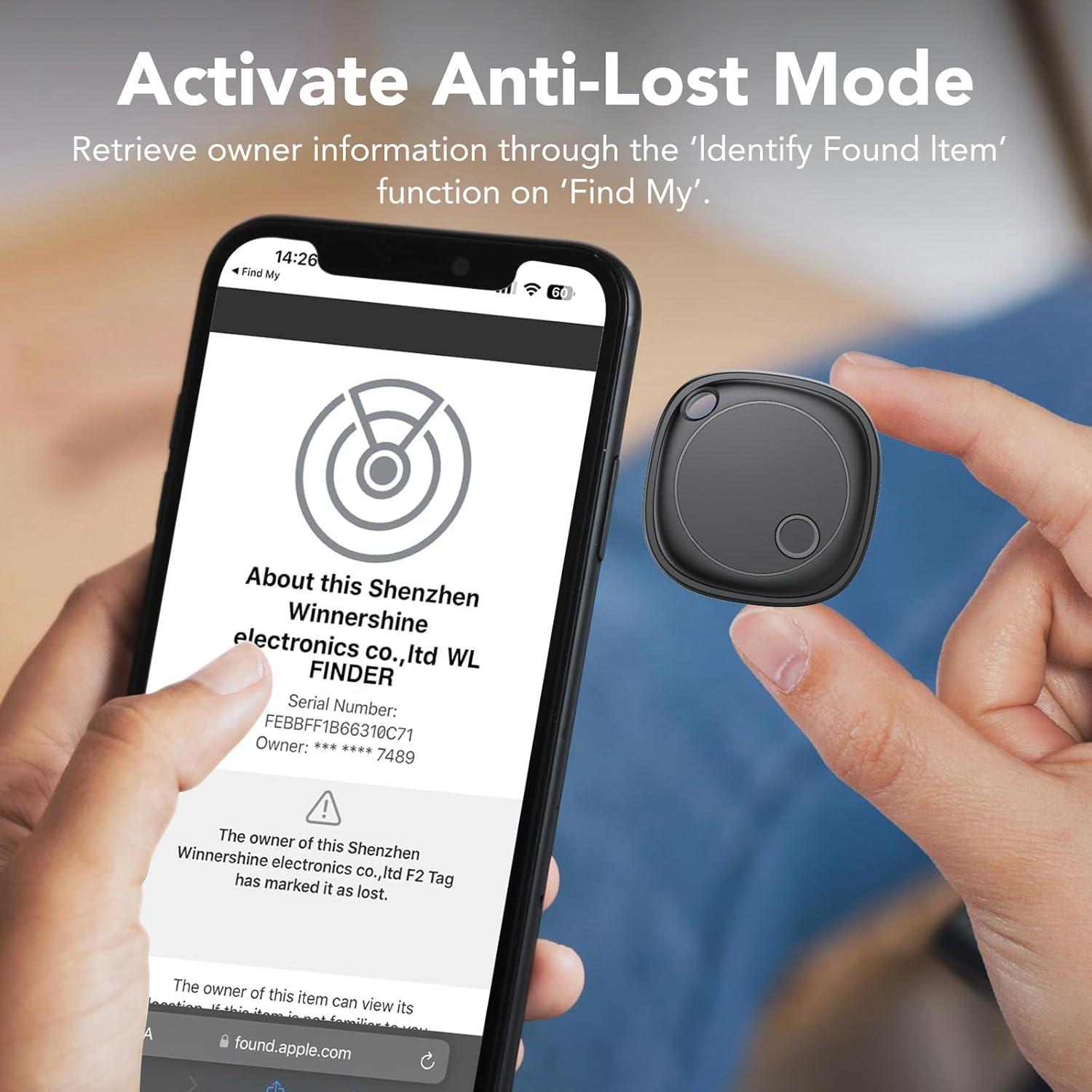 Rastreador Bluetooth Ajblg Air Tag 4 Pack iOS IP67