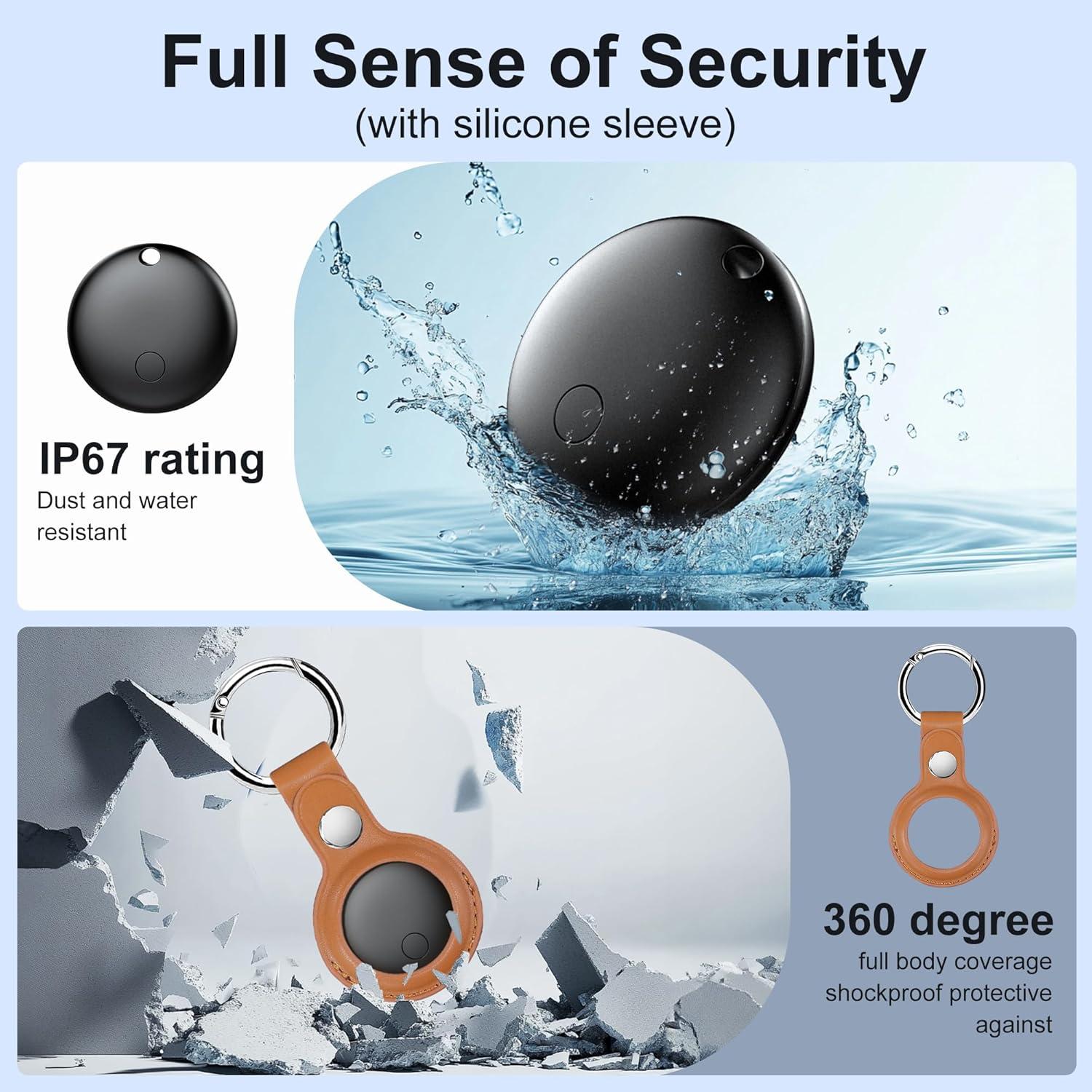 Localizadores de Objetos YUEWEN 4 Pack Bluetooth Resistente Agua