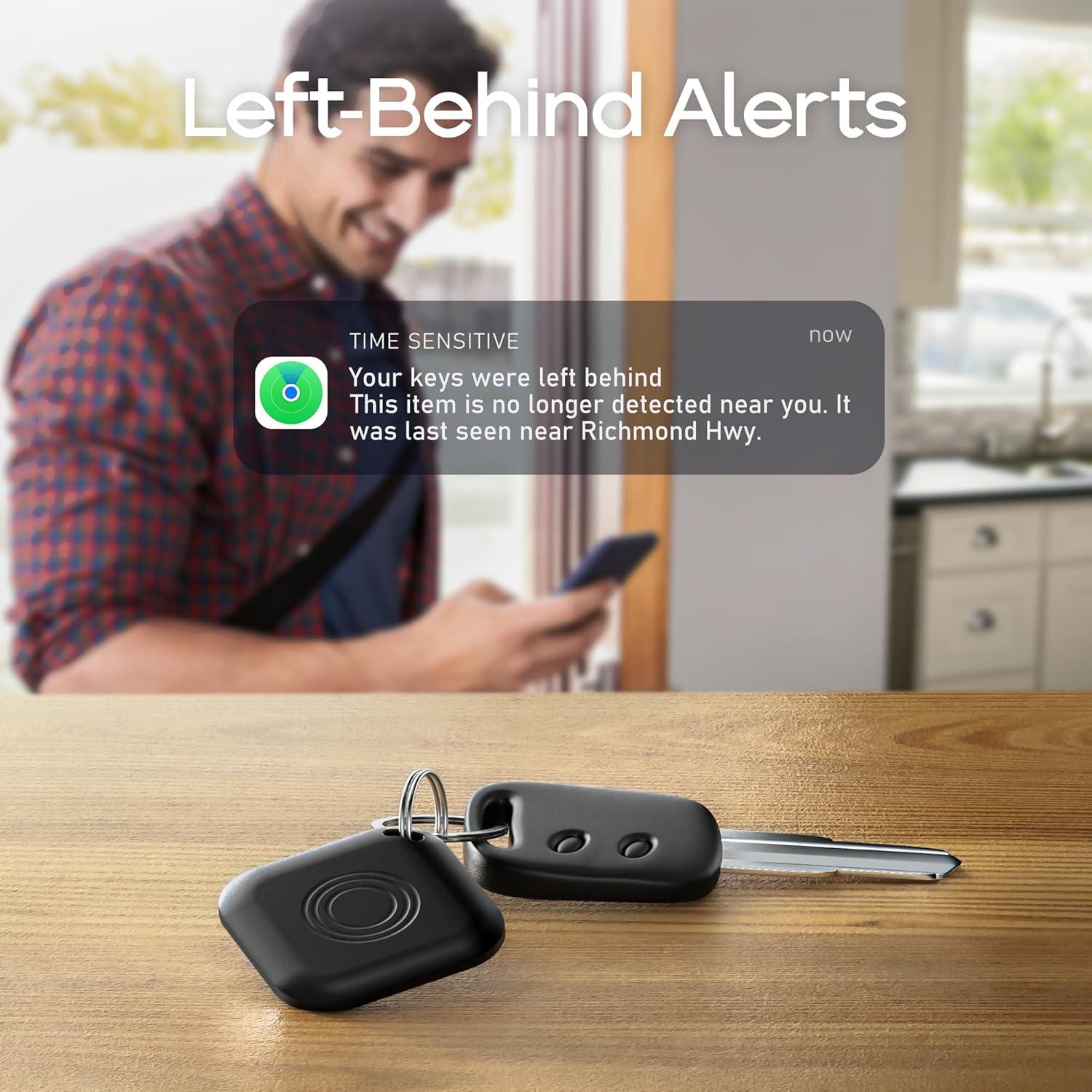 AirTags 4 Pack Rastreador Bluetooth Apple iOS 14.6+ Negro