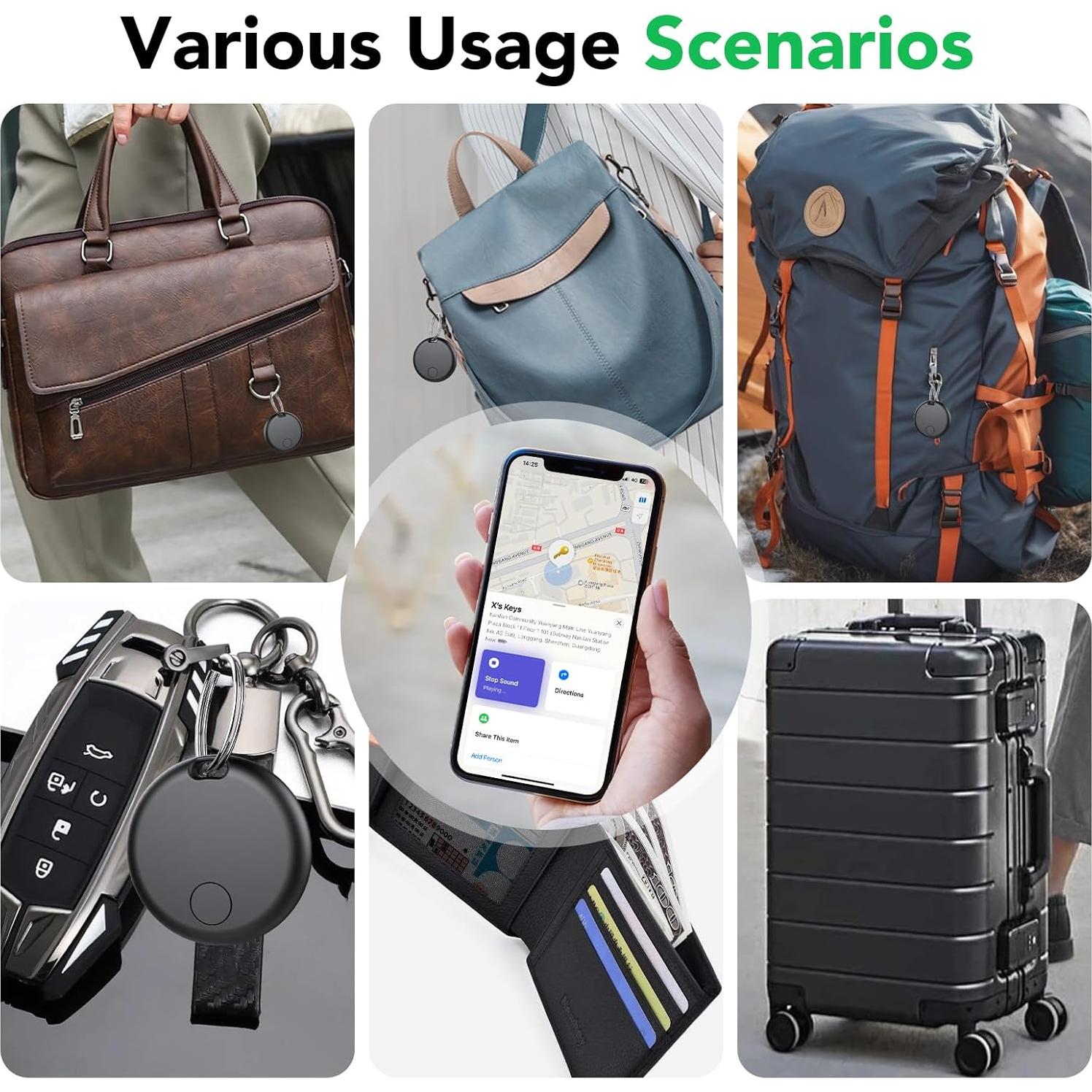 Tracker Bluetooth Aowoka Air Tag 4 Pack Localizador iOS