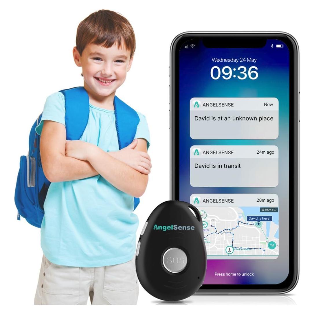 Rastreador GPS AngelSense para Niños y Adolescentes - SOS
