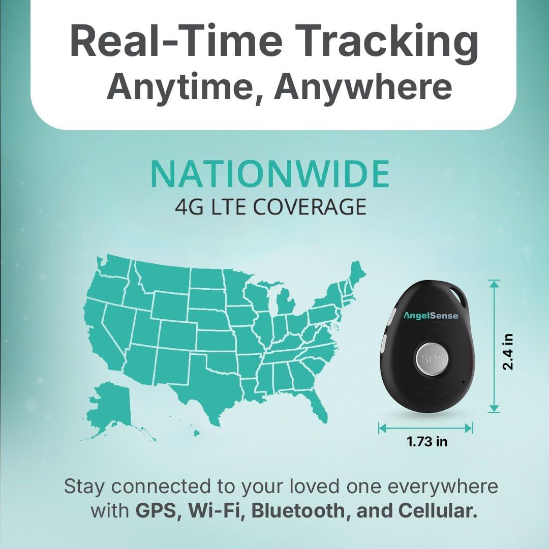 Rastreador GPS AngelSense para Niños y Adolescentes - SOS