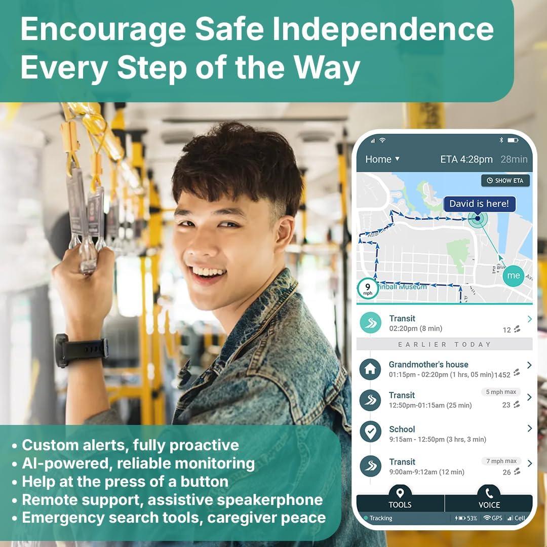 Rastreador GPS AngelSense para Niños y Adolescentes - SOS