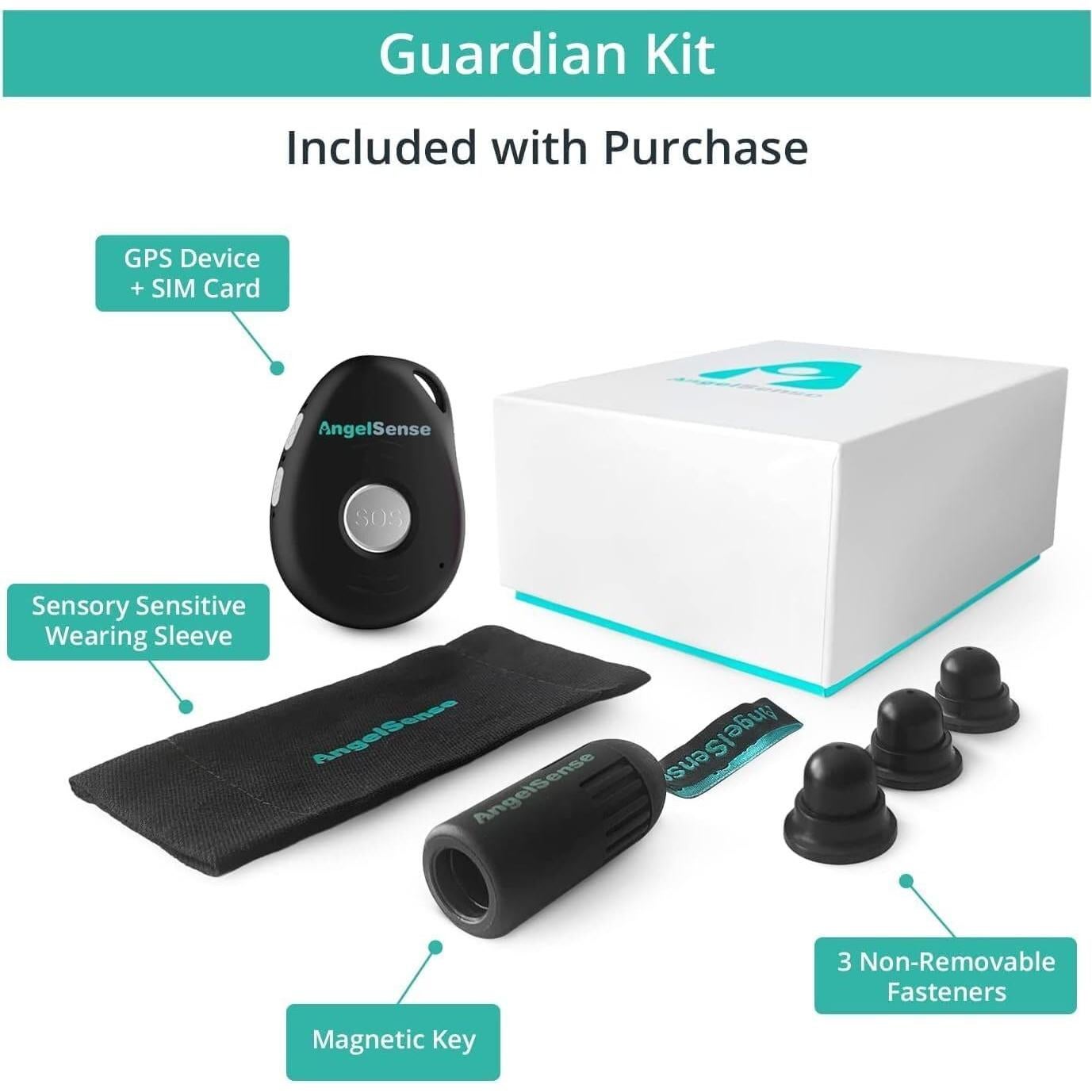 Rastreador GPS AngelSense para Niños y Adolescentes - SOS