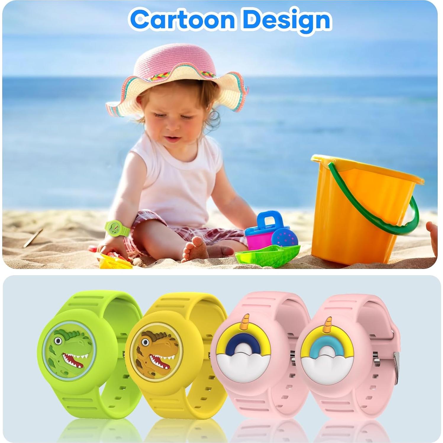Pulsera Airtag Impermeable para Niños HLHGR - Diseño Caricatura