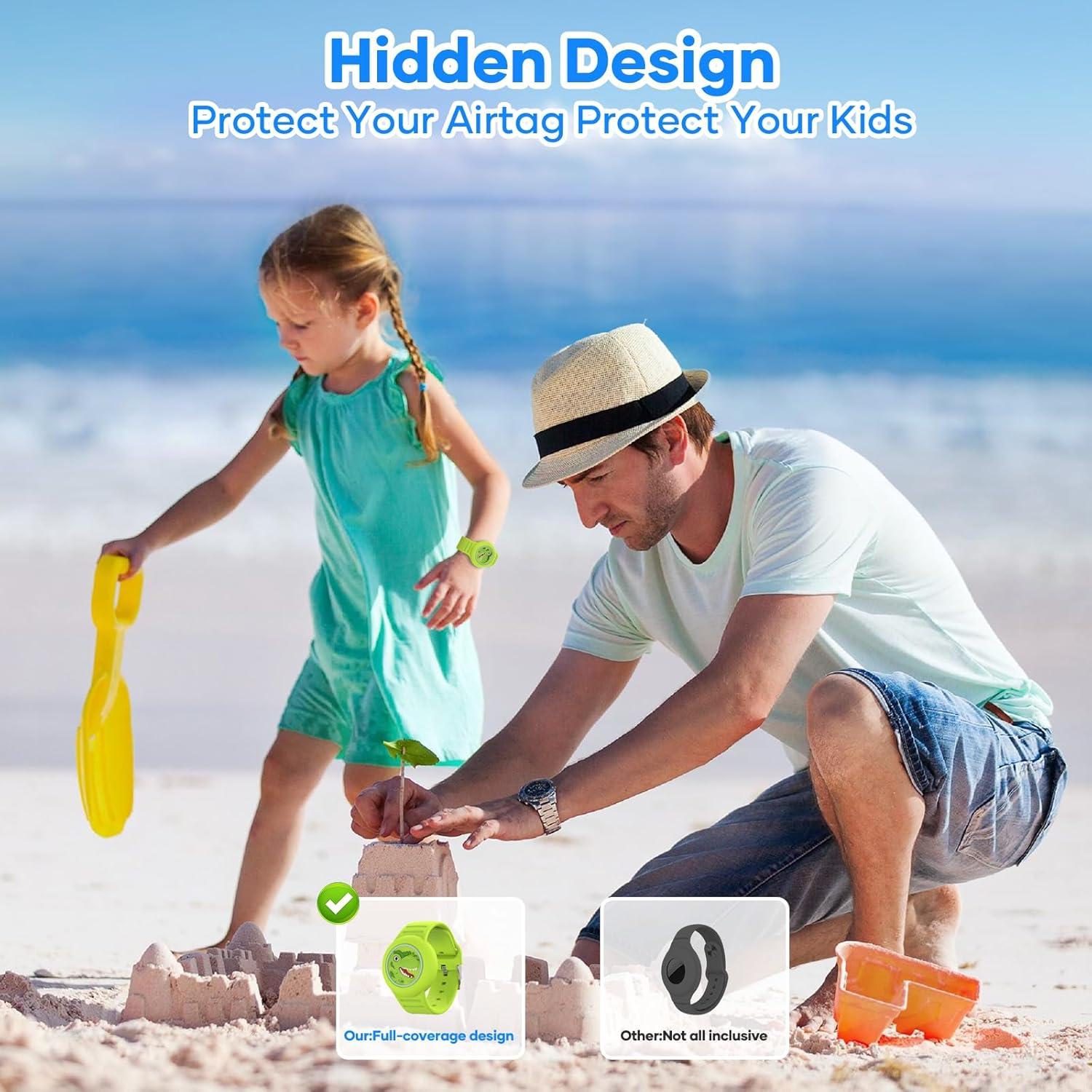 Pulsera Airtag Impermeable para Niños HLHGR - Diseño Caricatura