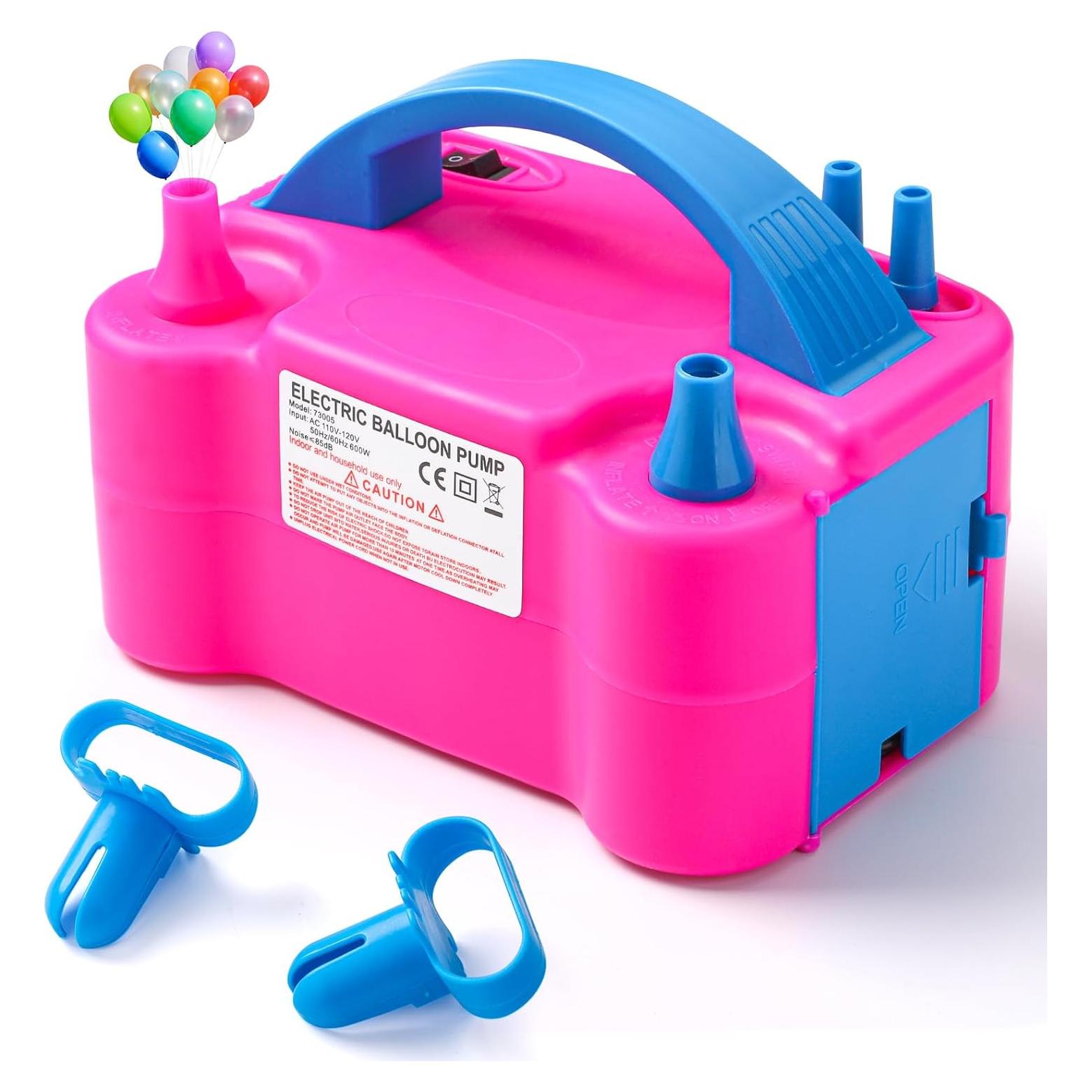 Bomba de Globo Eléctrica Voircoloria 600W Doble Boquilla