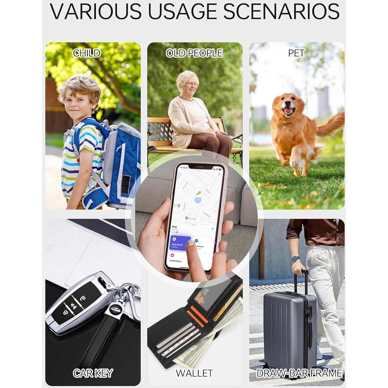 Rastreador Bluetooth New Fi para Equipaje y Llaves Blanco