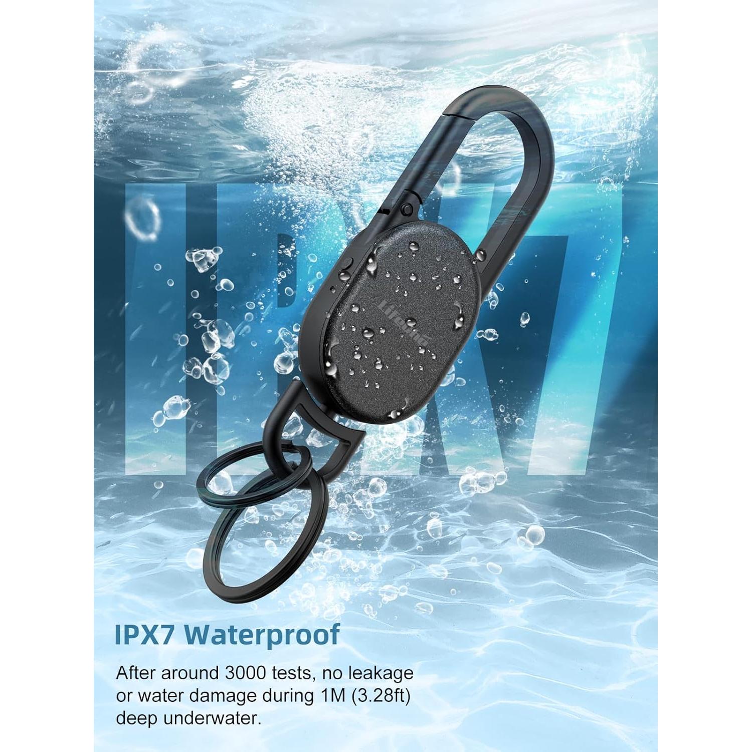 Llavero Buscador de Llaves GPS Acero Inoxidable Negro