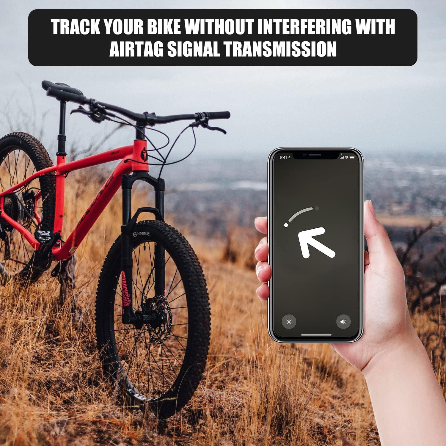 Soporte Oculto para Airtag Bicicleta SAVITA Negro Impermeable