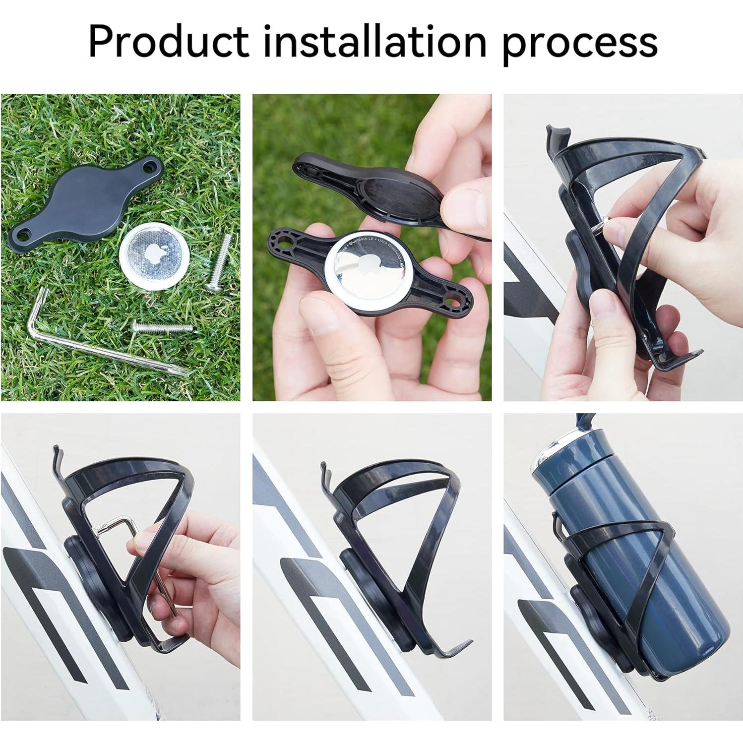 Soporte Oculto para AirTag DLENP Bicicleta Impermeable