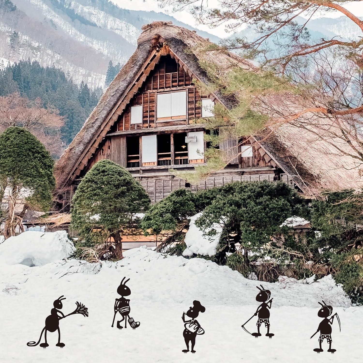 Estacas de Jardín CUweipeng - 5 Piezas de Hormigas Divertidas