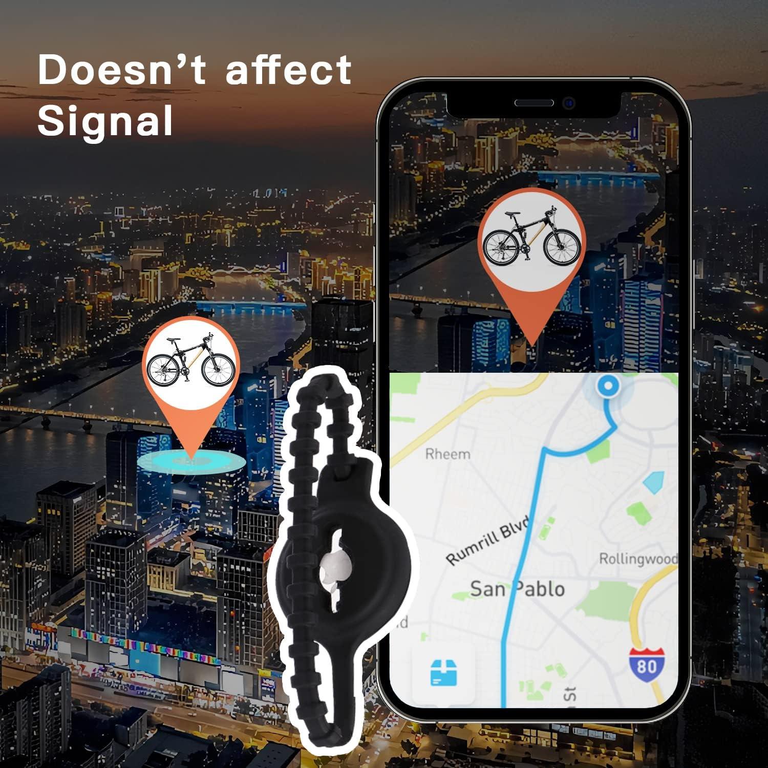 Soporte para Airtag de bicicleta TOOVREN antirrobo 2 unidades