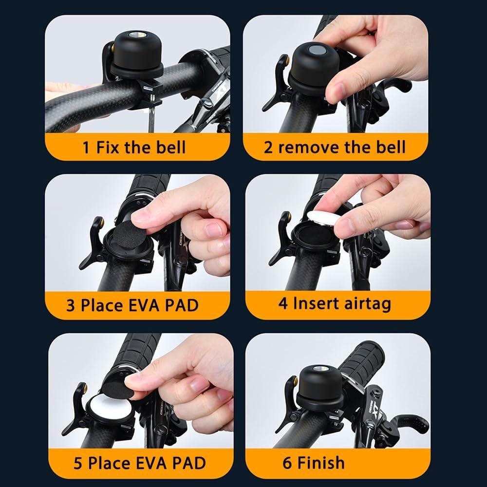 Timbre de bicicleta LESOVI BT-3 120dB impermeable antirrobo