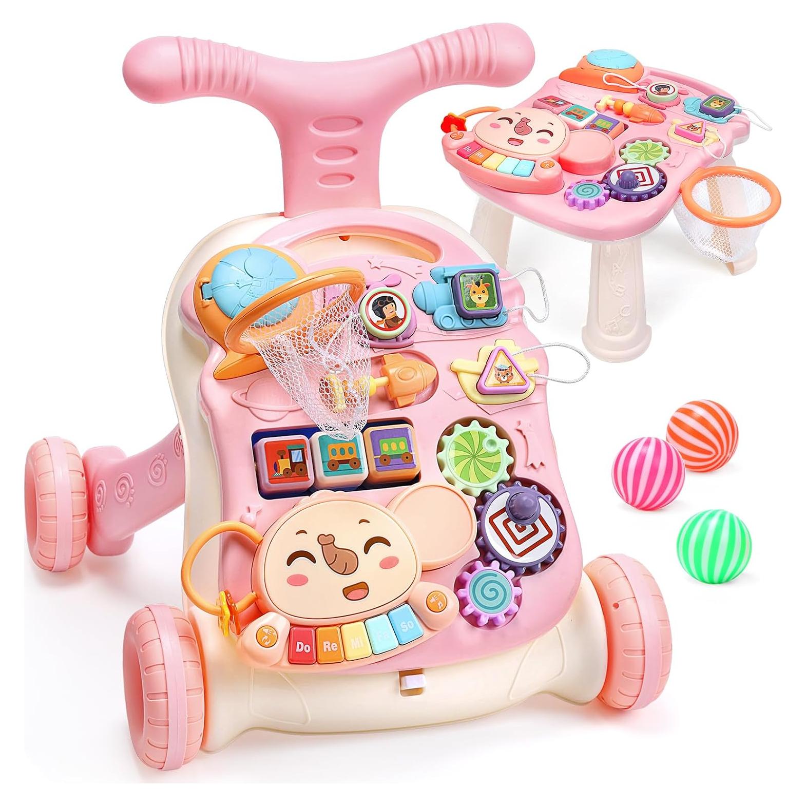 Andador CUTE STONE 2 en 1 para Niñas con Actividades