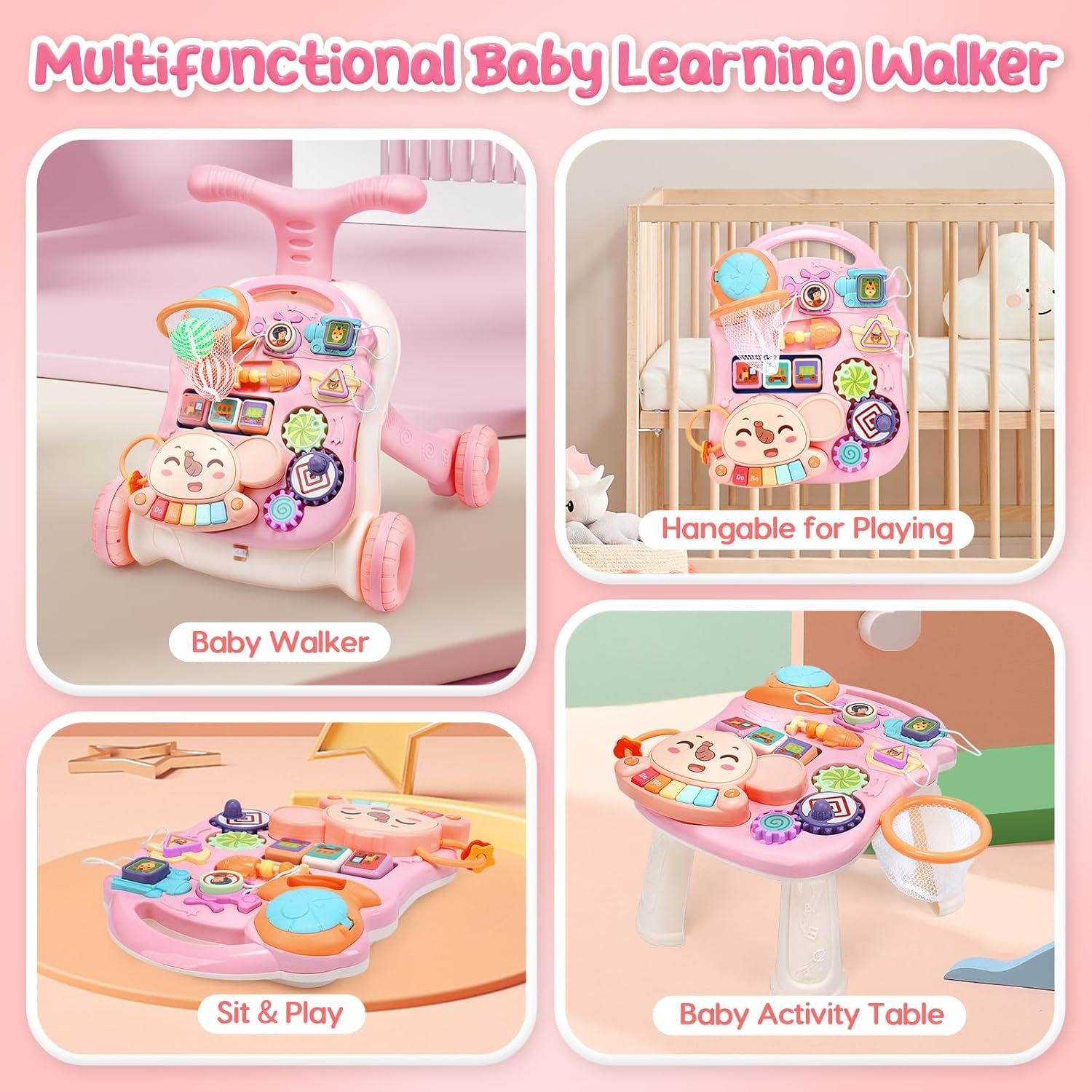 Andador CUTE STONE 2 en 1 para Niñas con Actividades
