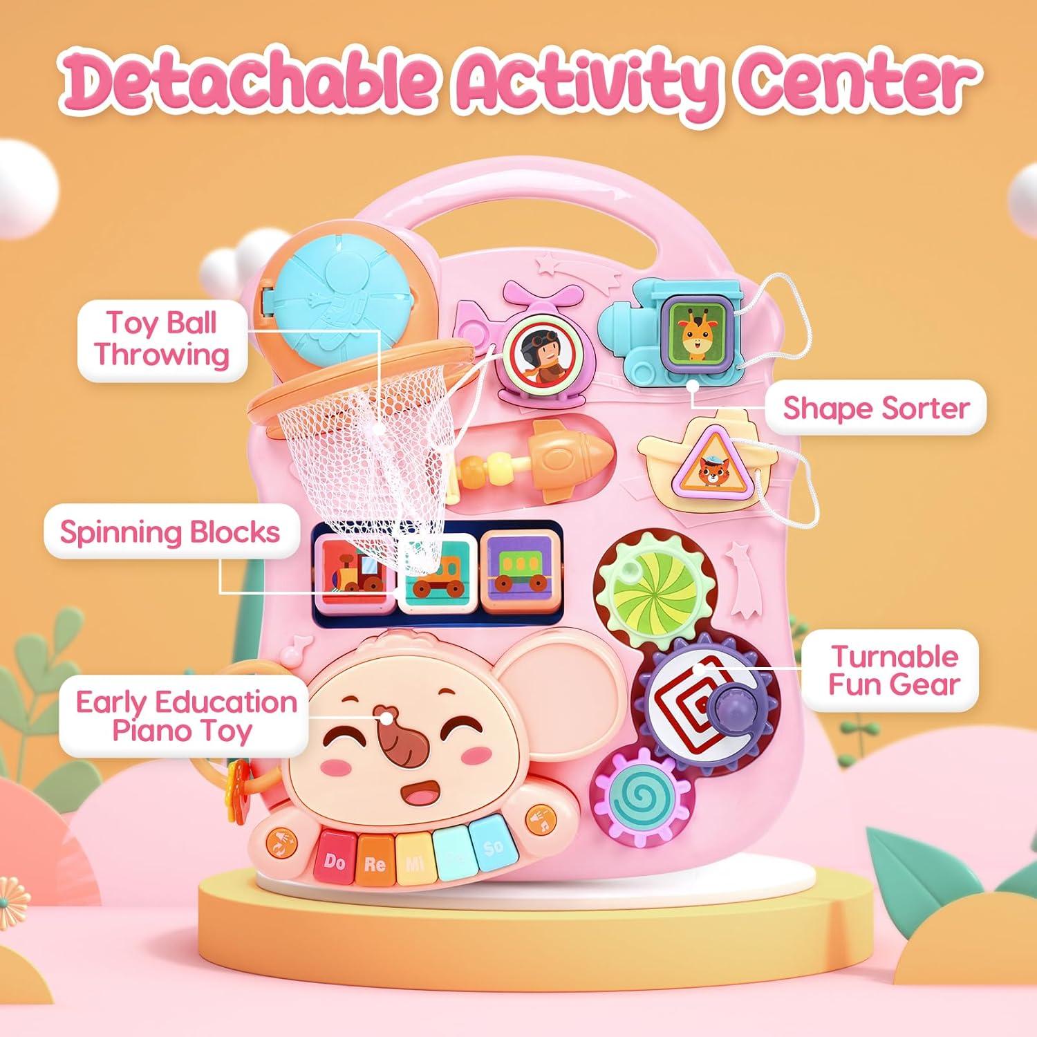 Andador CUTE STONE 2 en 1 para Niñas con Actividades