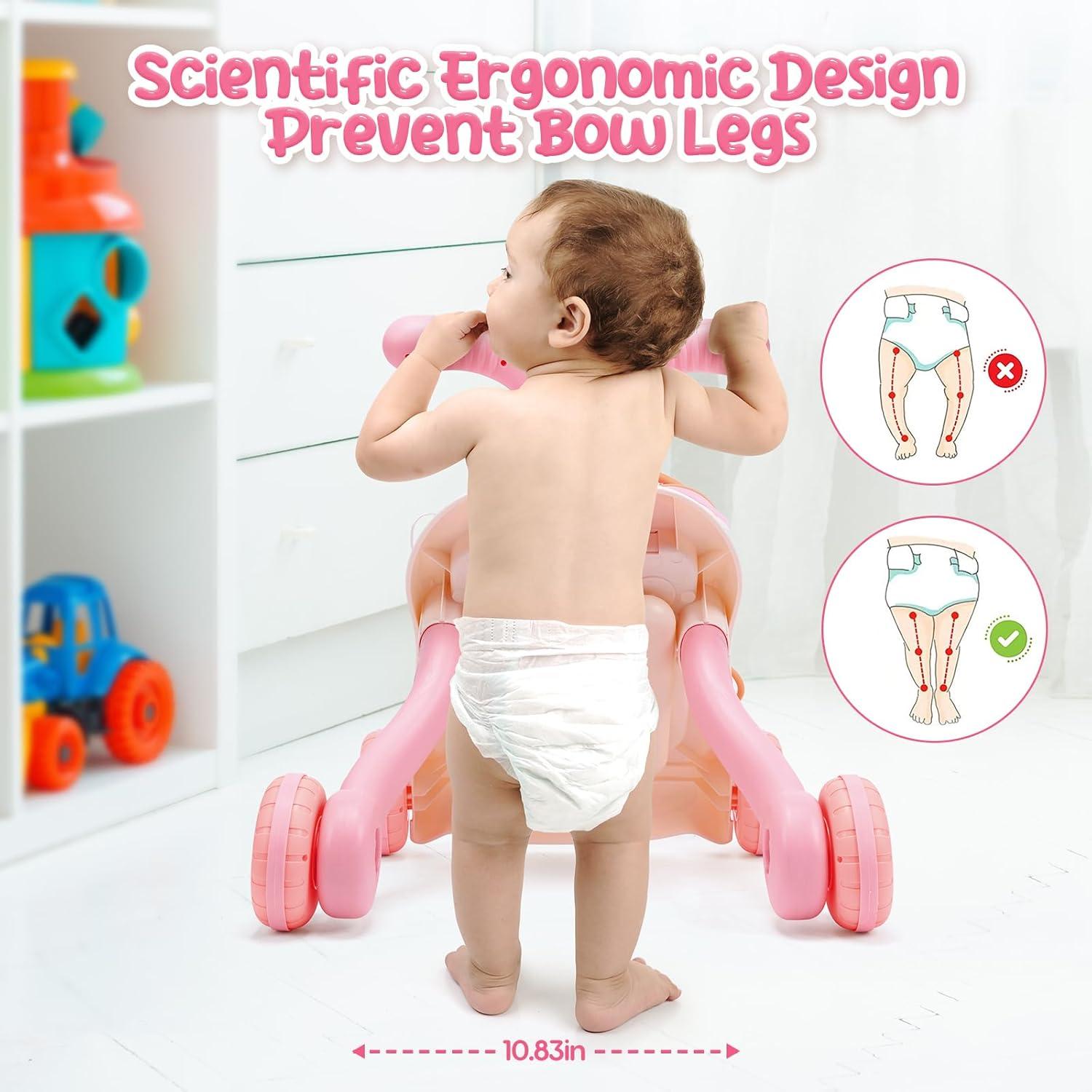 Andador CUTE STONE 2 en 1 para Niñas con Actividades