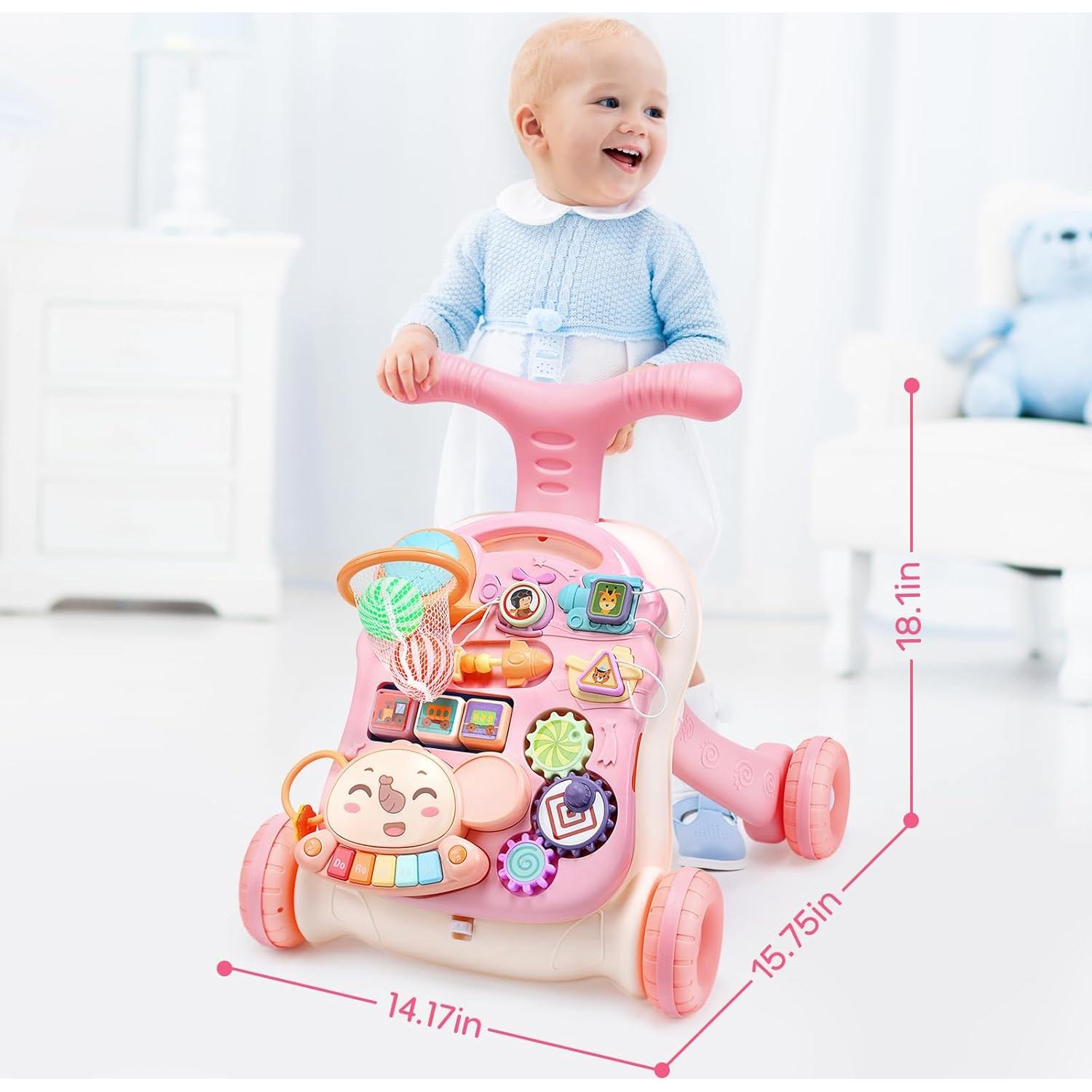 Andador CUTE STONE 2 en 1 para Niñas con Actividades