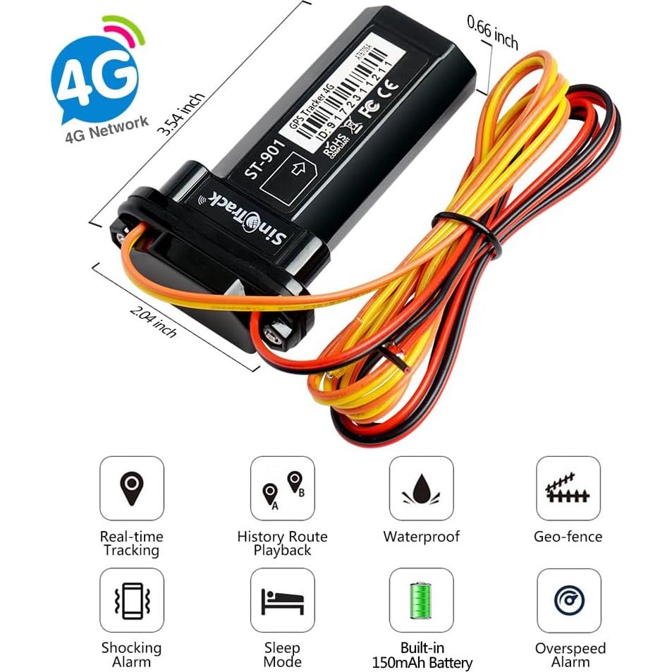 SinoTrack ST-901L GPS Tracker 4G Impermeable para Vehículos