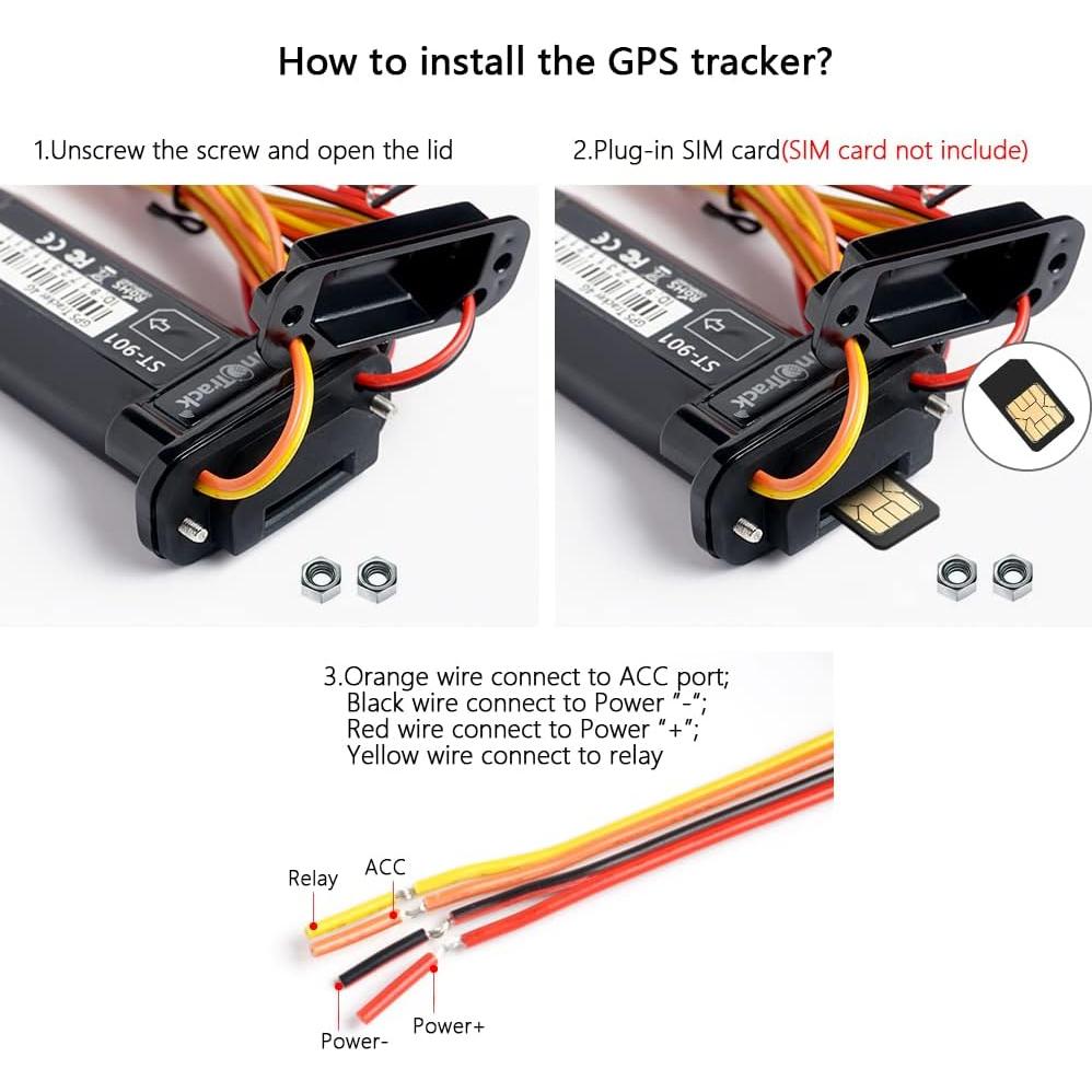 SinoTrack ST-901L GPS Tracker 4G Impermeable para Vehículos