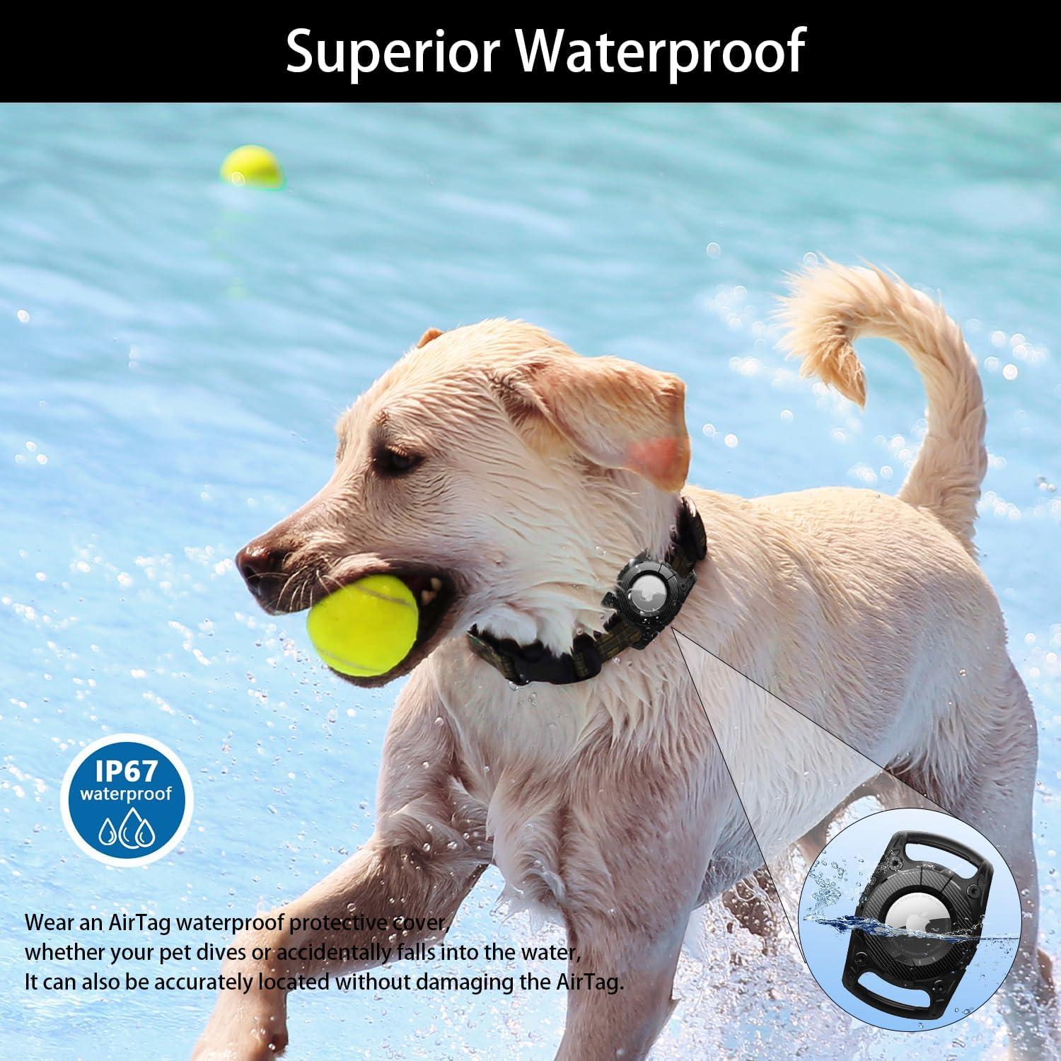 Soporte Airtag para Collar de Perro Sichy Impermeable Verde