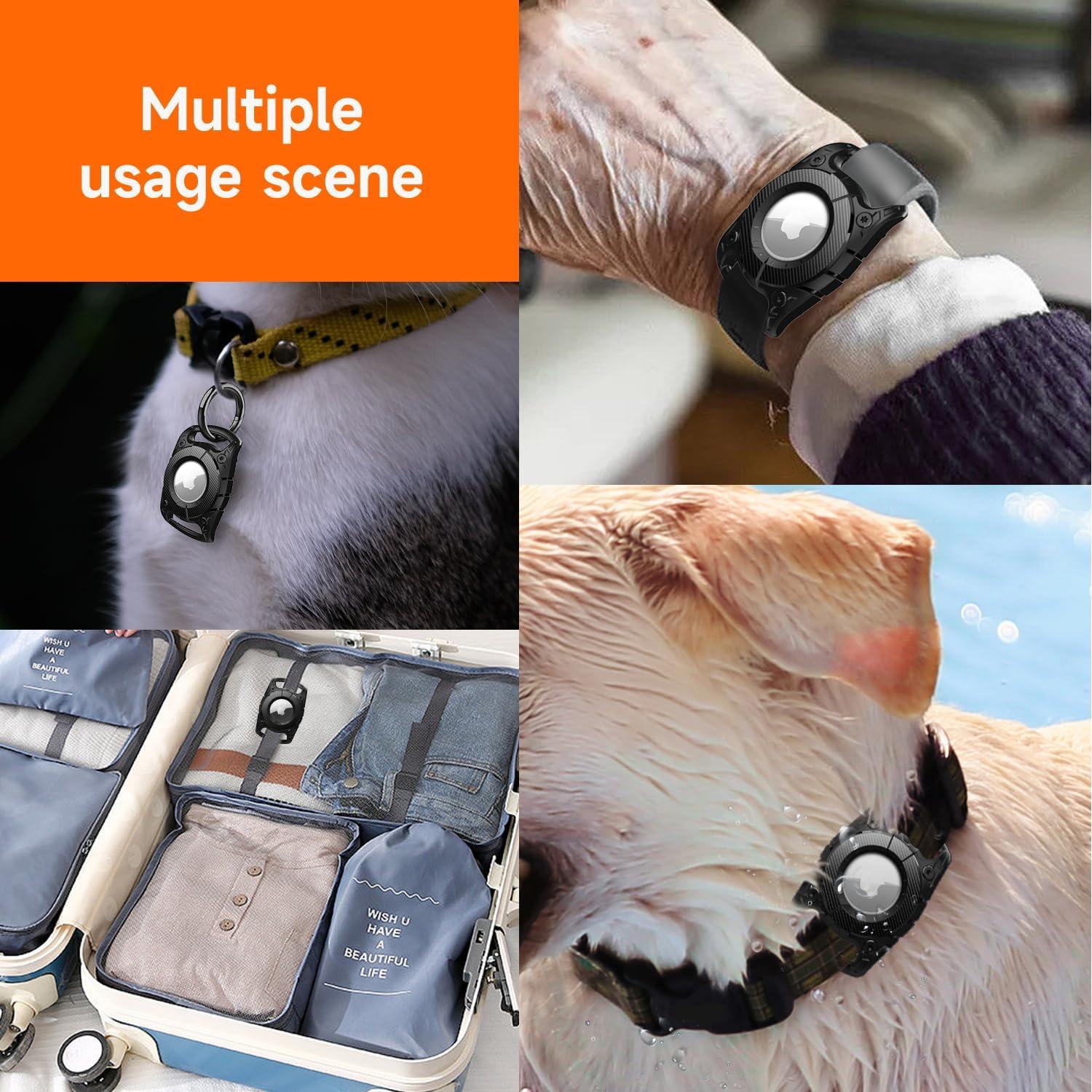 Soporte Airtag para Collar de Perro Sichy Impermeable Verde