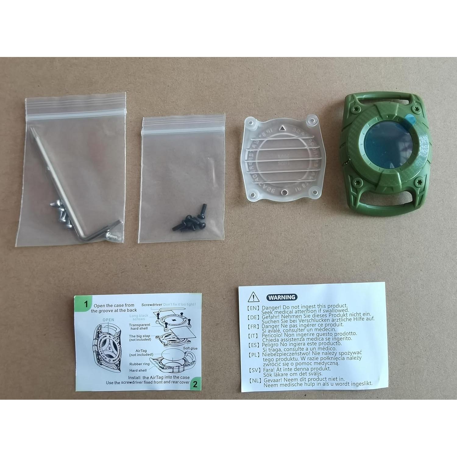 Soporte Airtag para Collar de Perro Sichy Impermeable Verde