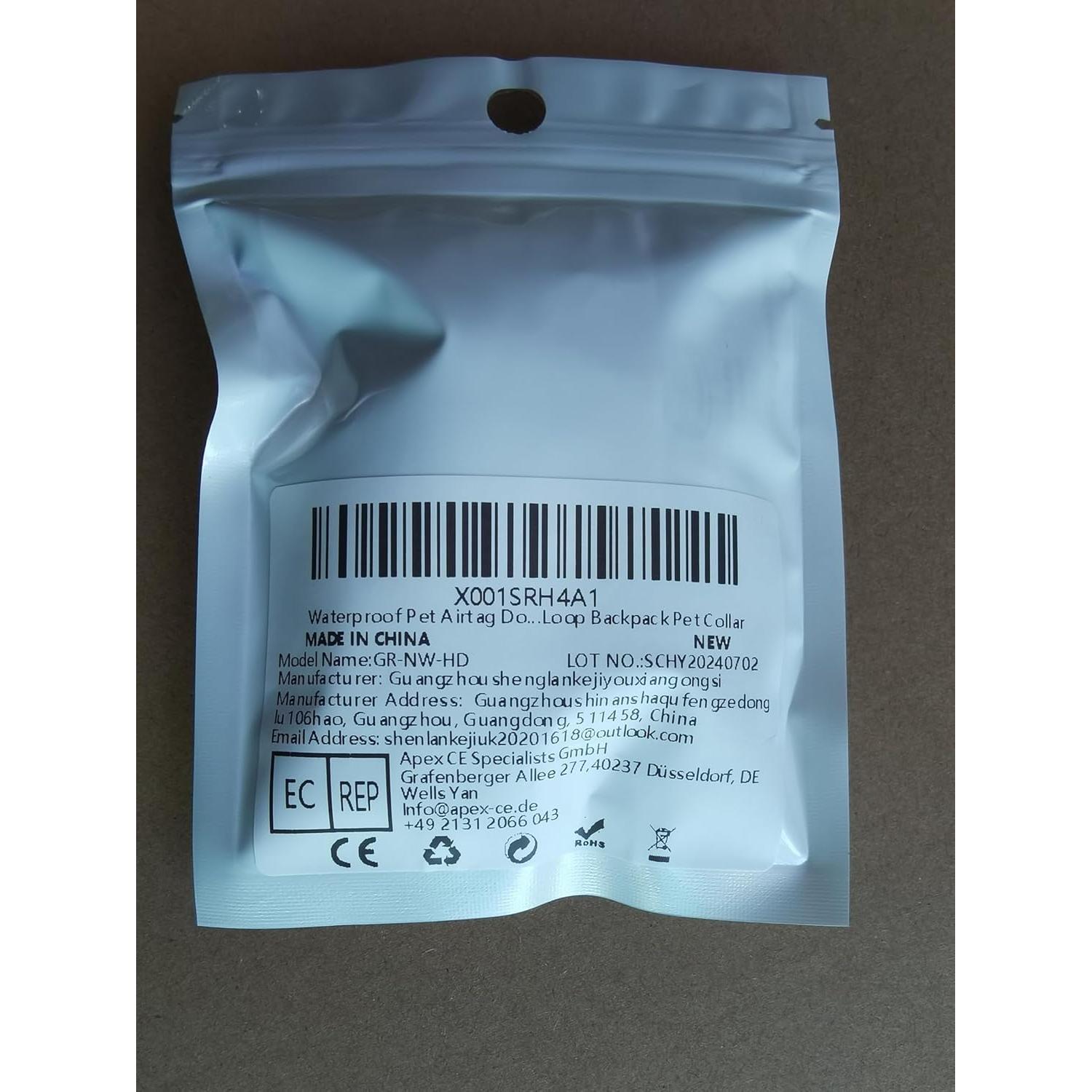 Soporte Airtag para Collar de Perro Sichy Impermeable Verde