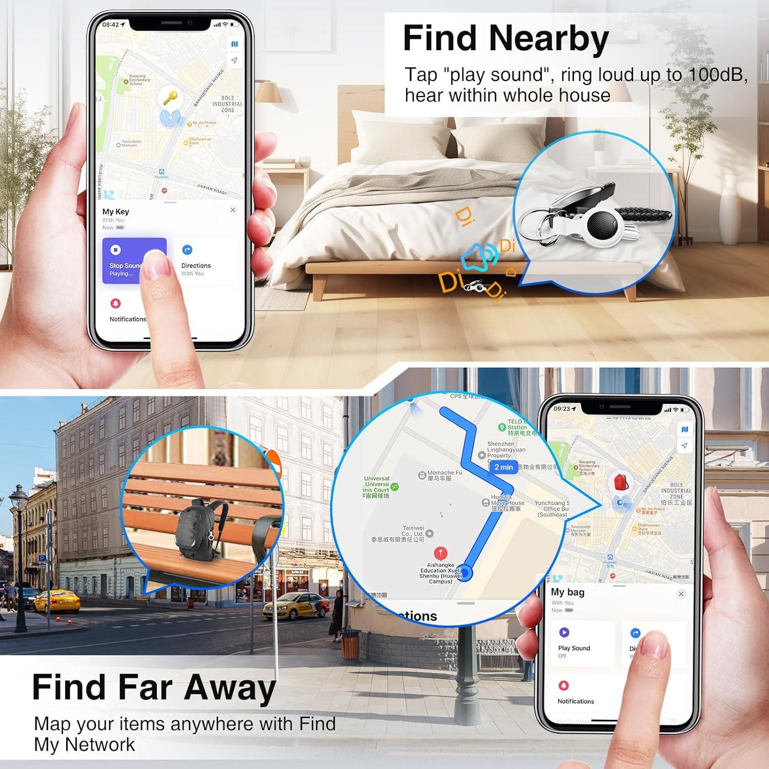 Rastreador de Llaves VIXOLYN - 2 Etiquetas Bluetooth iOS