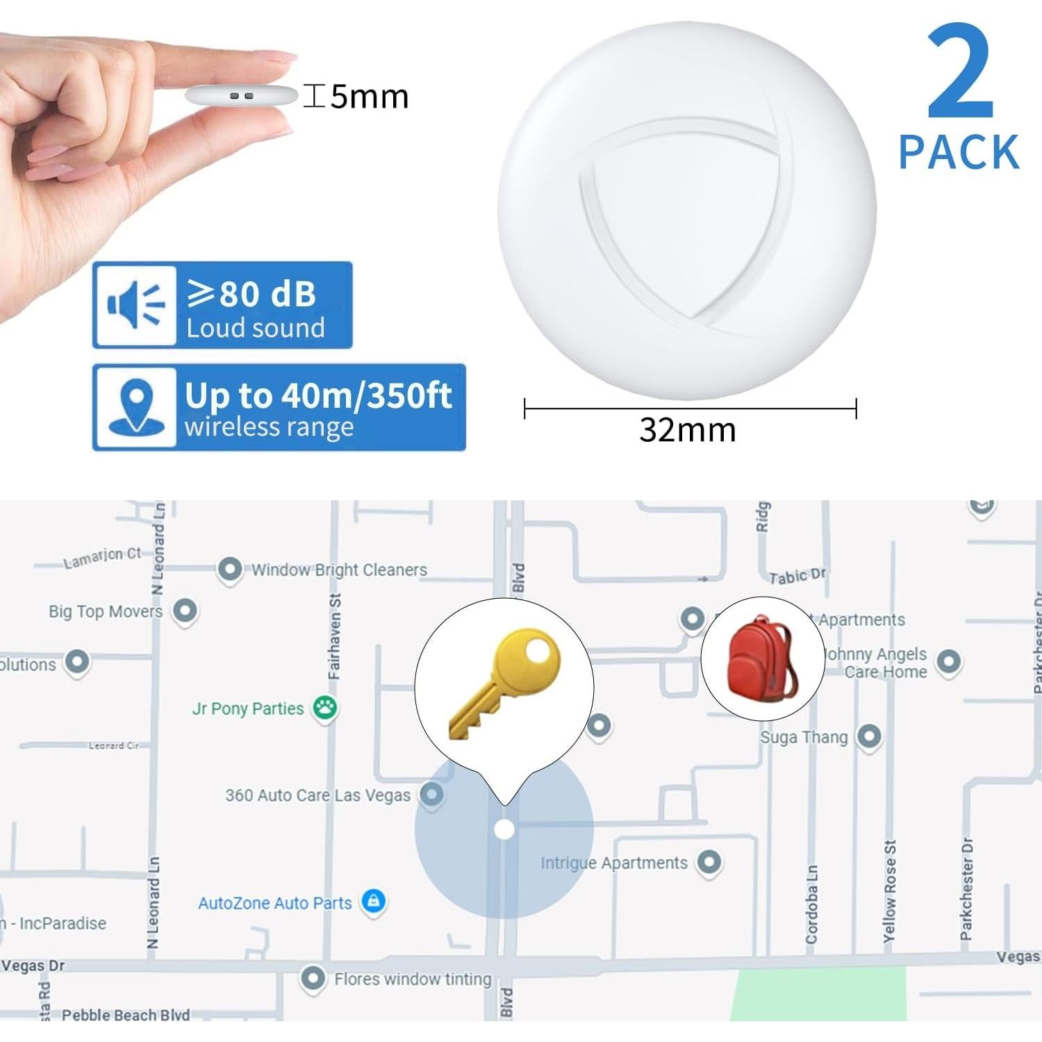 Rastreador Bluetooth Dohome para iOS - Localizador de Artículos