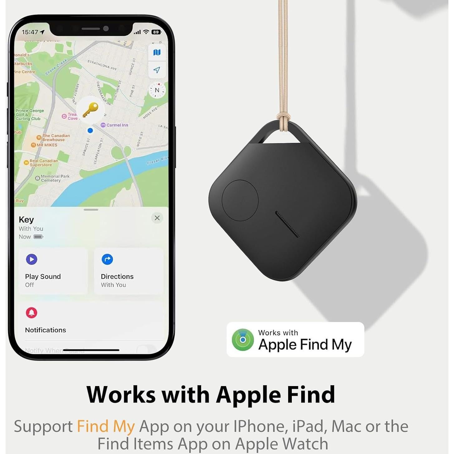 Rastreador Bluetooth ANTPO Air Tags Paquete de 4 IP64