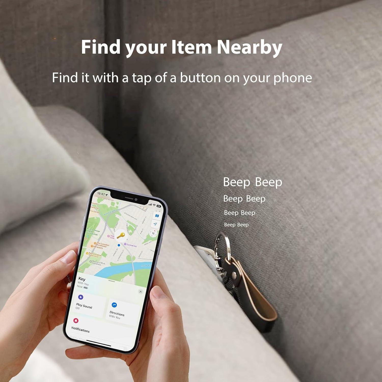 Rastreador Bluetooth ANTPO Air Tags Paquete de 4 IP64