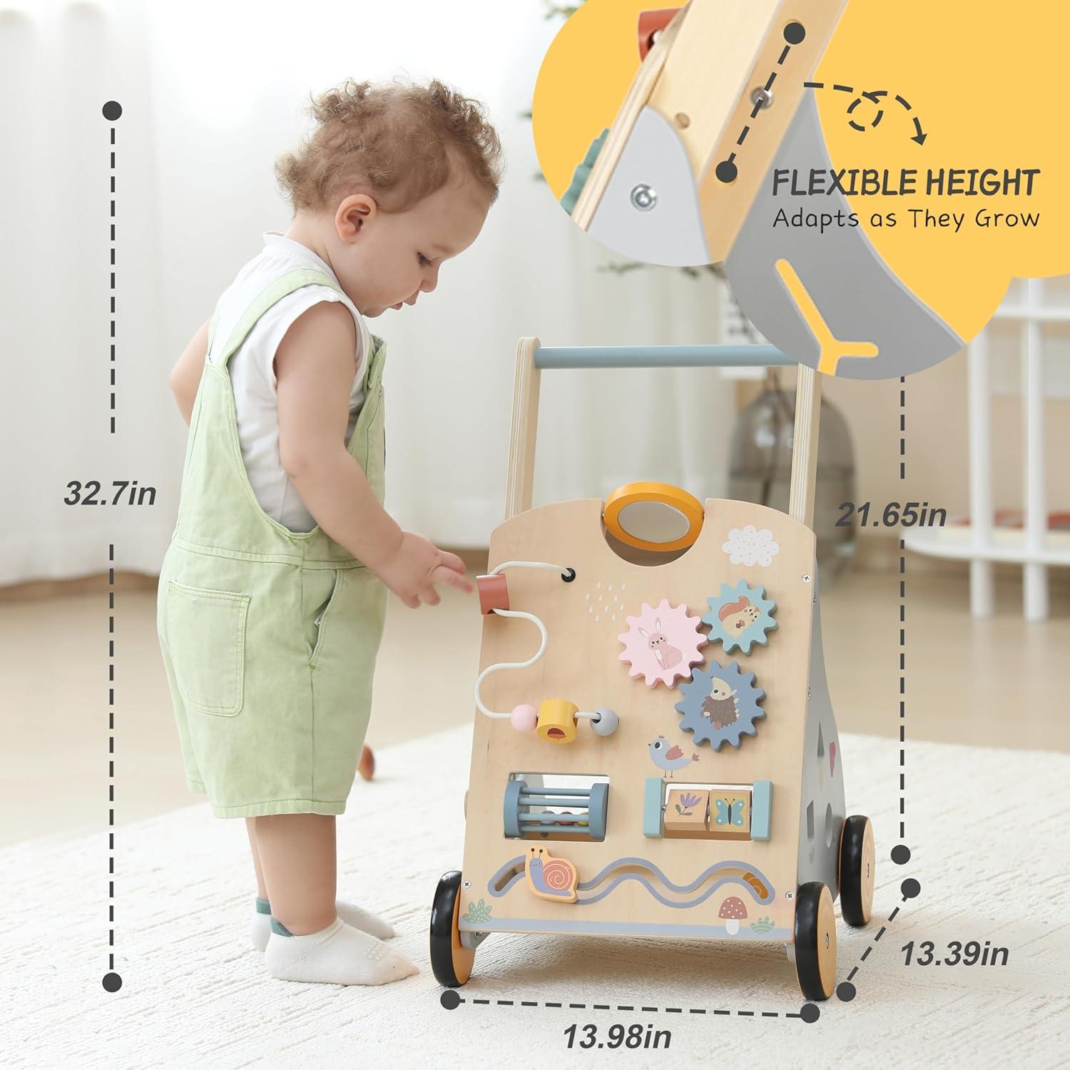 Andador de Madera Montessori J23S09 Altura Ajustable 3.18kg