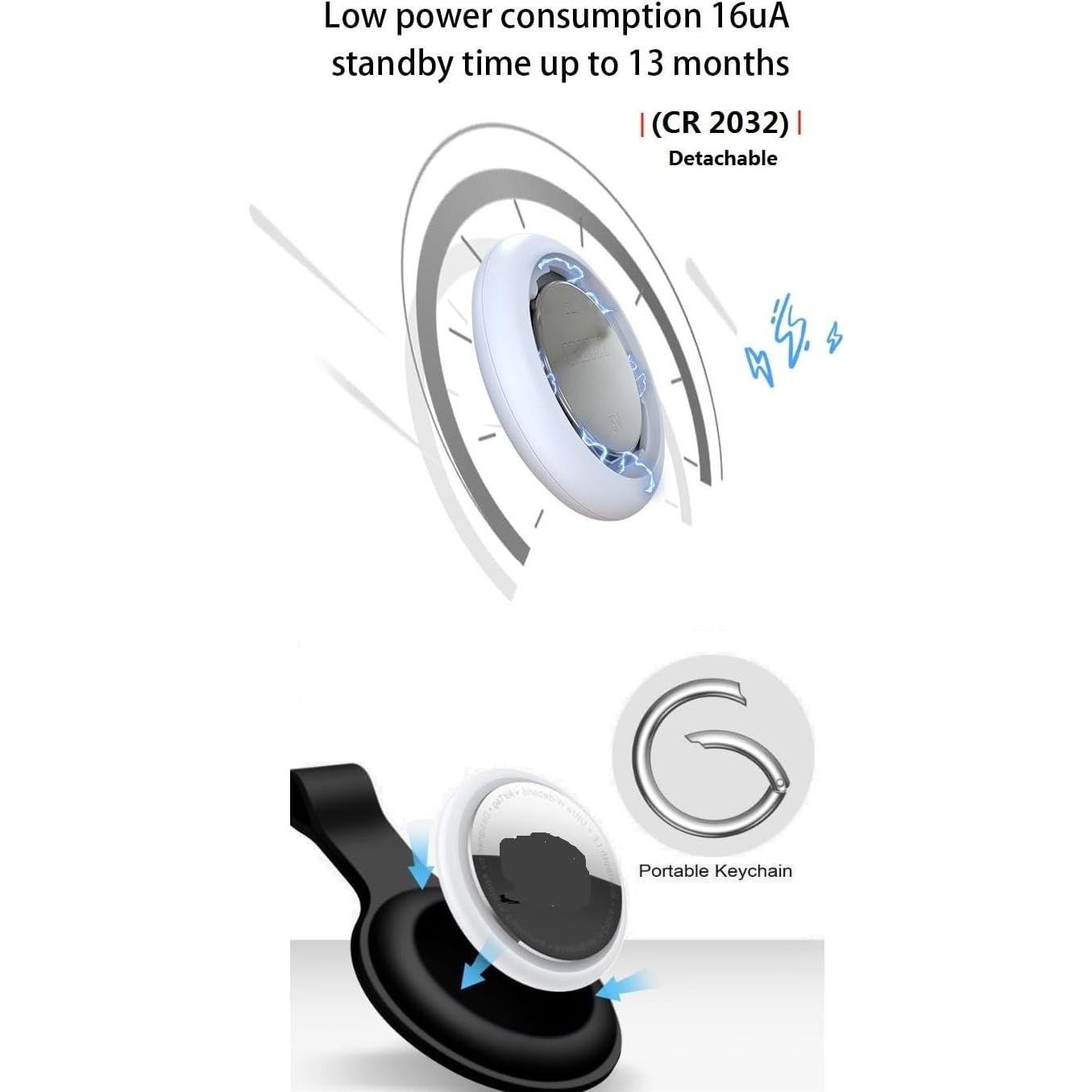 Localizador de Llaves Bluetooth NURMUN M04 4 Piezas