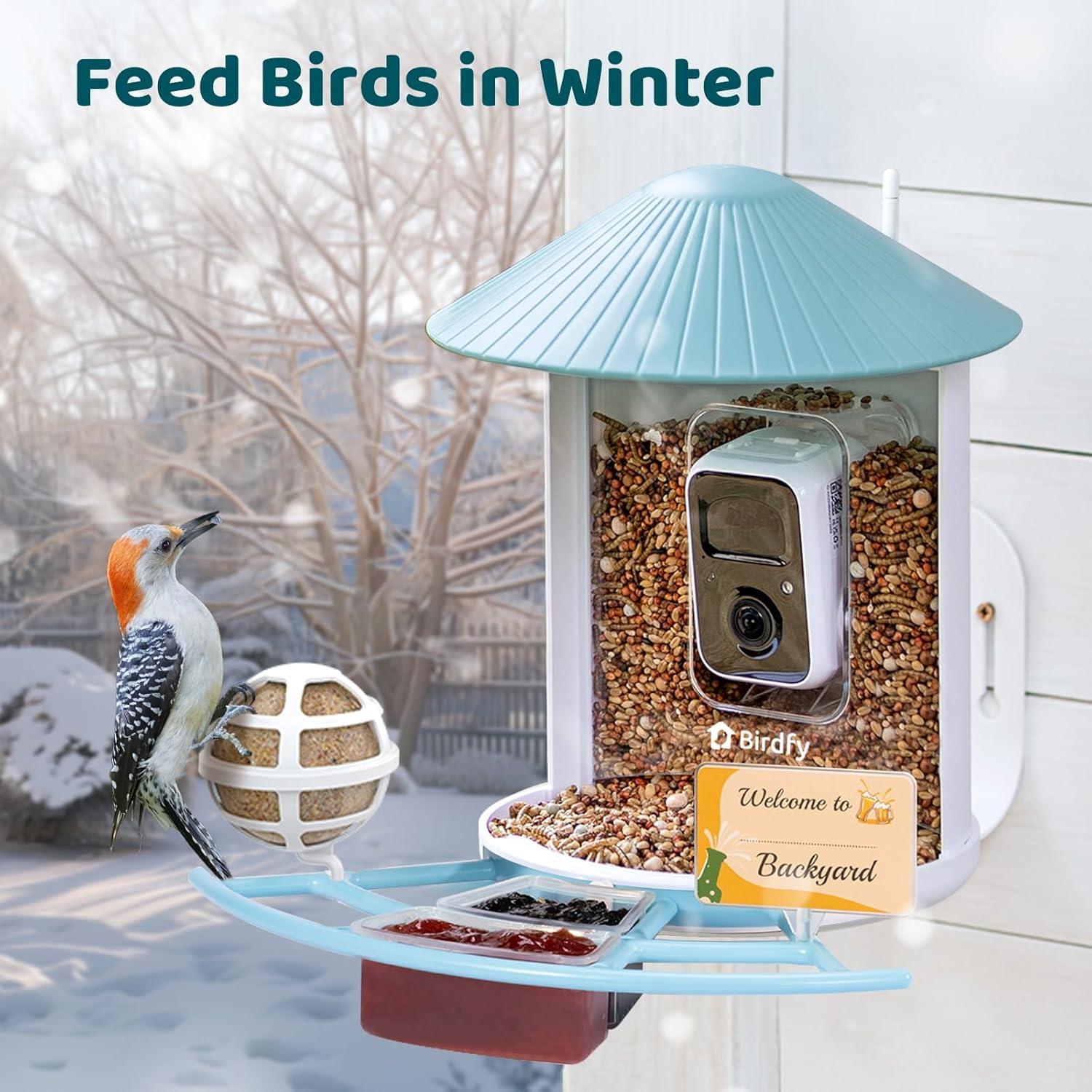 Comedero para Aves NETVUE Birdfy Pro con Cámara 1.5L