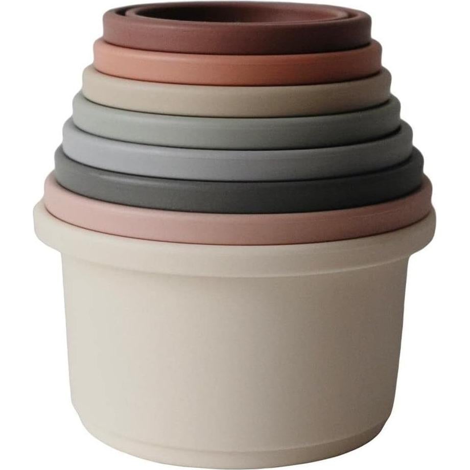 Tazas Apilables Mushie Original 8,26 cm para Bebés