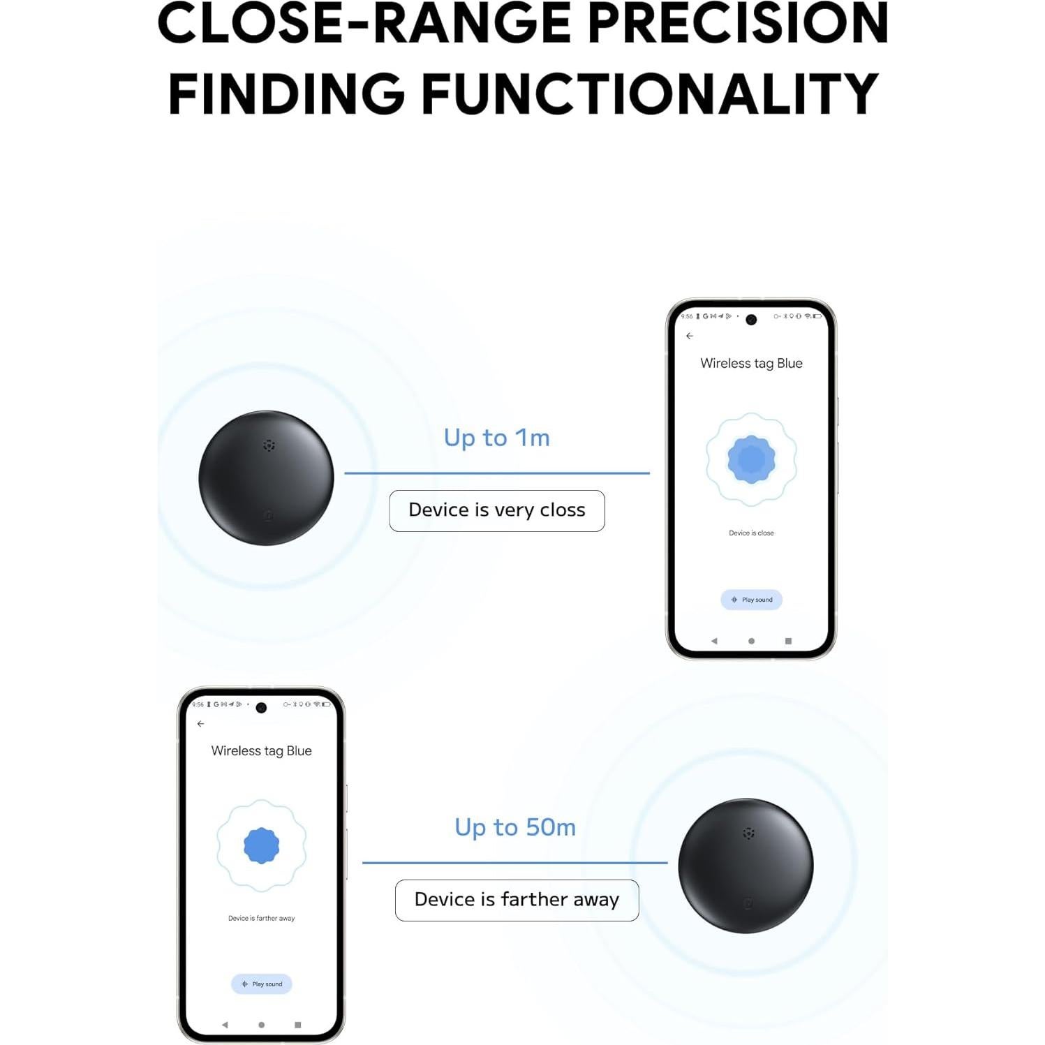 Rastreador de Equipaje Bluetooth Midlocater S10-ad, Negro, IP67