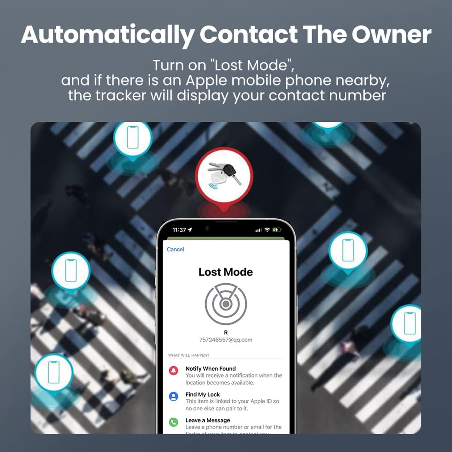 Localizador de Llaves Bluetooth Gaoducash 2Pack Blanco