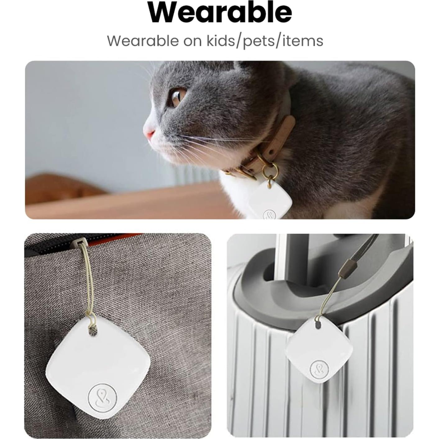 Localizador de Llaves Bluetooth Gaoducash 2Pack Blanco