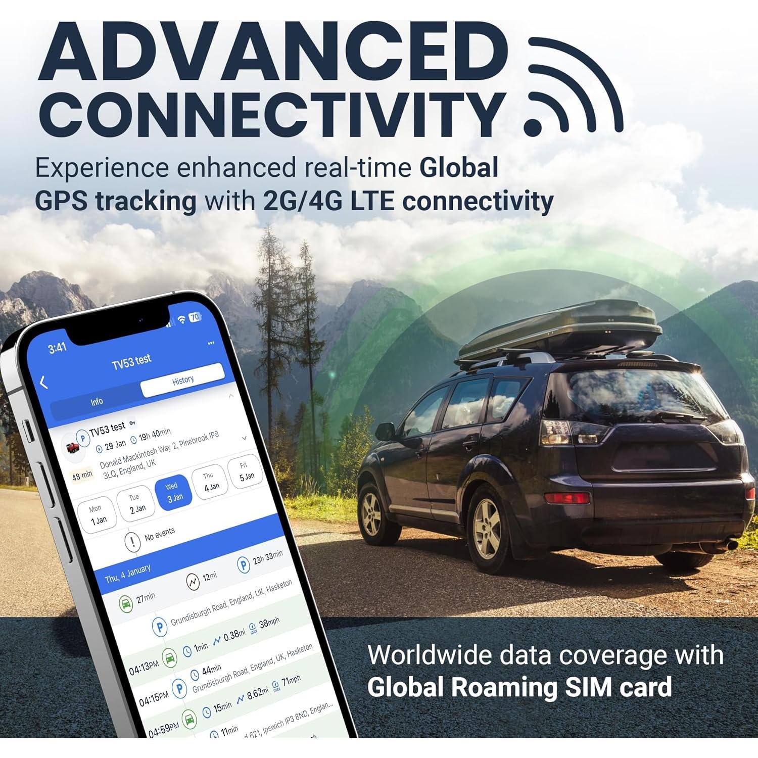 Rastreador GPS 4G Truview TV500 OBD II - Seguimiento Vehicular