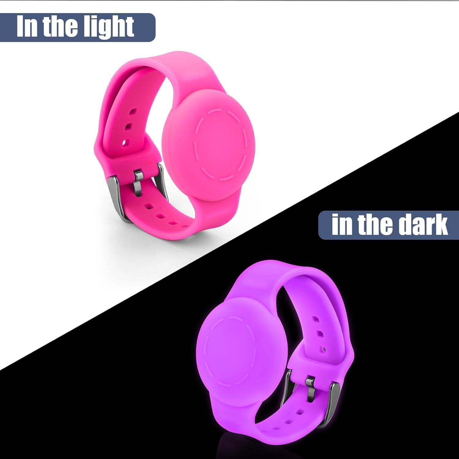 Pulsera de Silicona Impermeable NQEUEPN Rosa para Niños