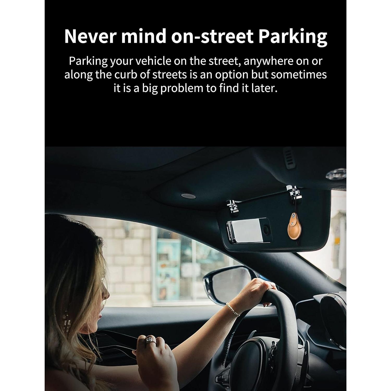 Funda de Cuero Genuino VogDUO para AirTag Negro