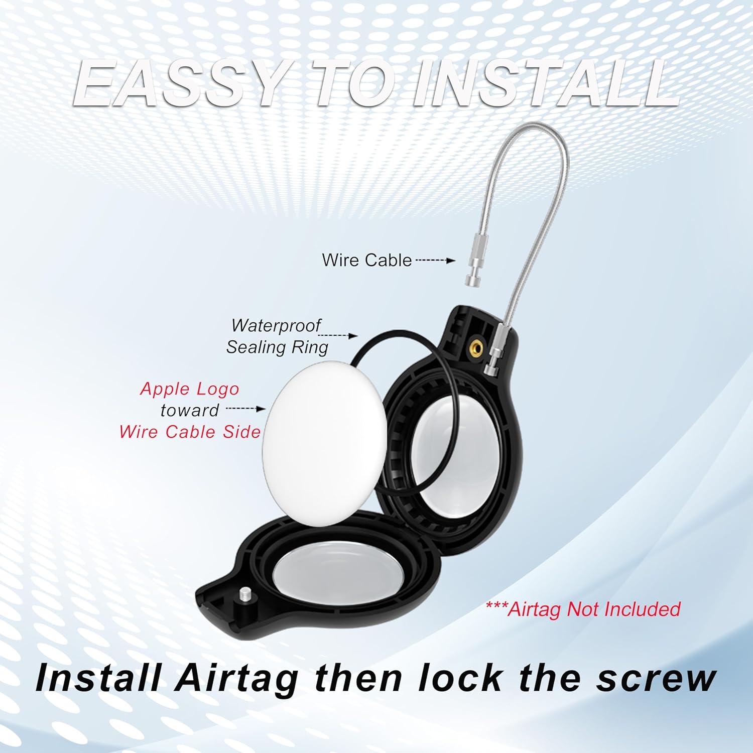 Soporte Impermeable IP68 para Air Tag CIRANDSQR - 4 Pzs