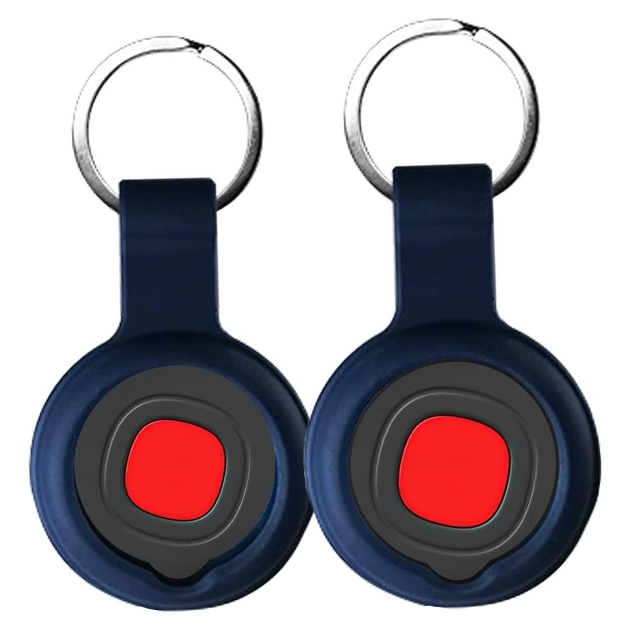 Funda protectora de silicona Delumu para etiquetas de rastreo - Azul (2 unidades)